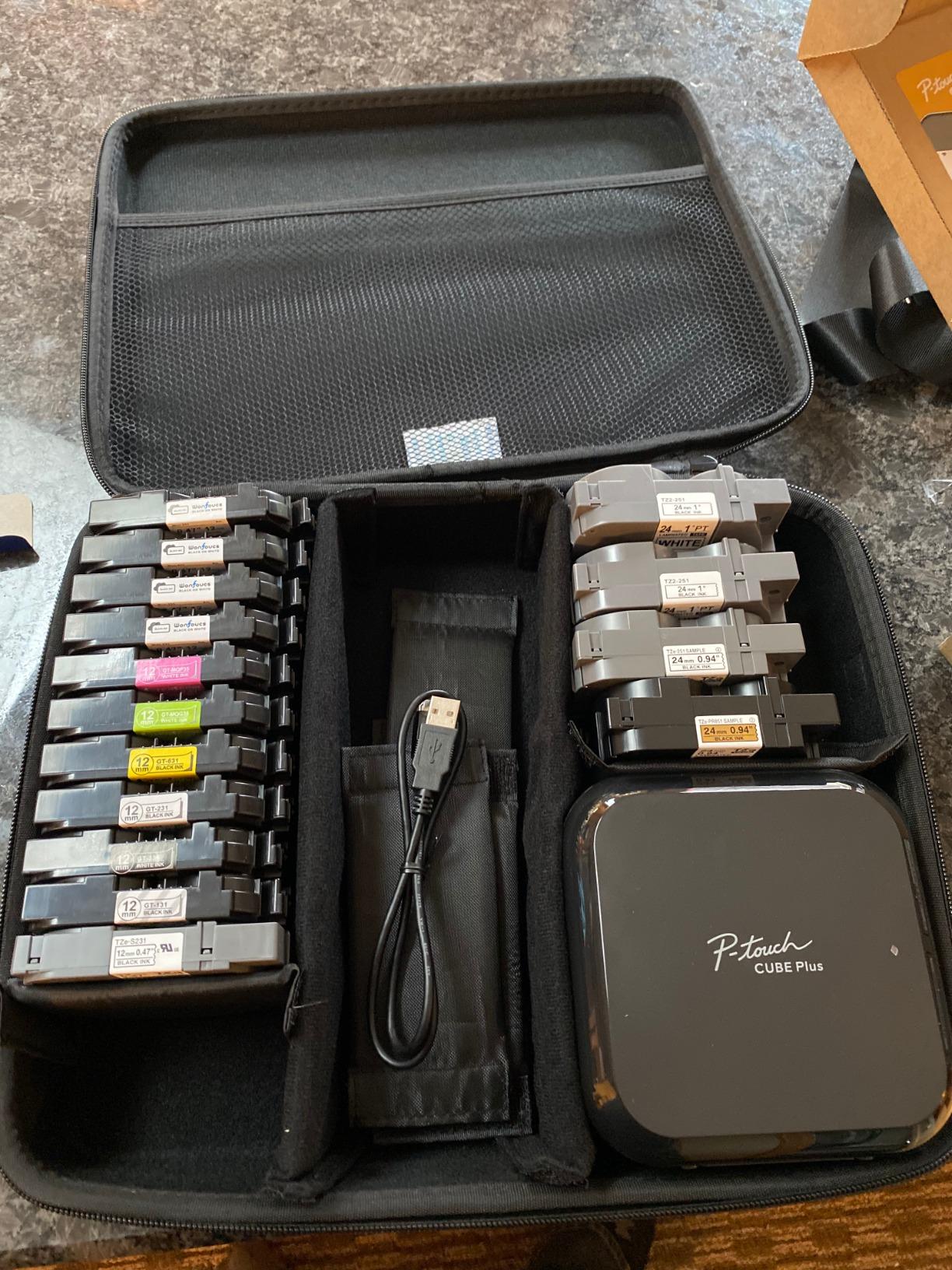 Brother P-touch CUBE Plus Bluetooth Label Maker (PT-P710BT), Black | Bluetooth connectivity customer photo 2