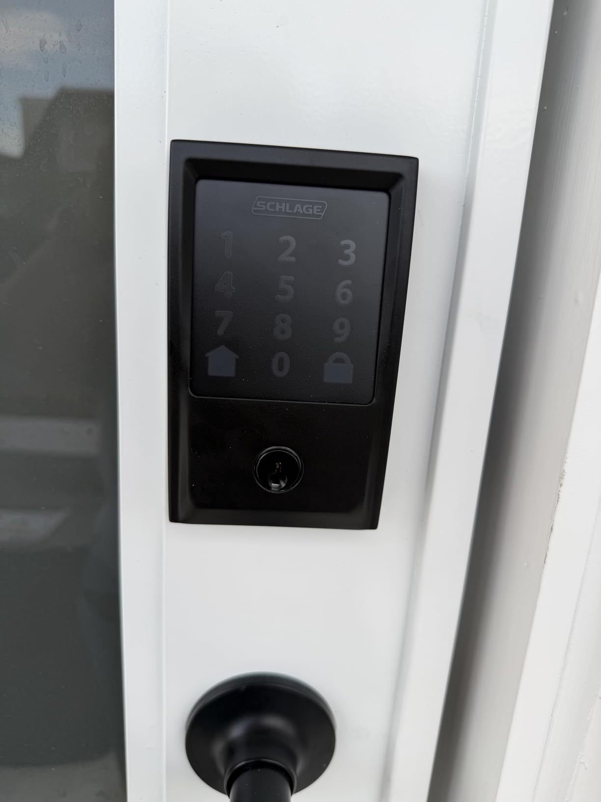 Schlage Encode Smart Wi-Fi Deadbolt Lock with Touchscreen Keypad, Keyless Front Door Entry, App Control, Alexa, Google Home and Airbnb Compatible, Satin Nickel, BE489WB CAM 619 customer photo 2