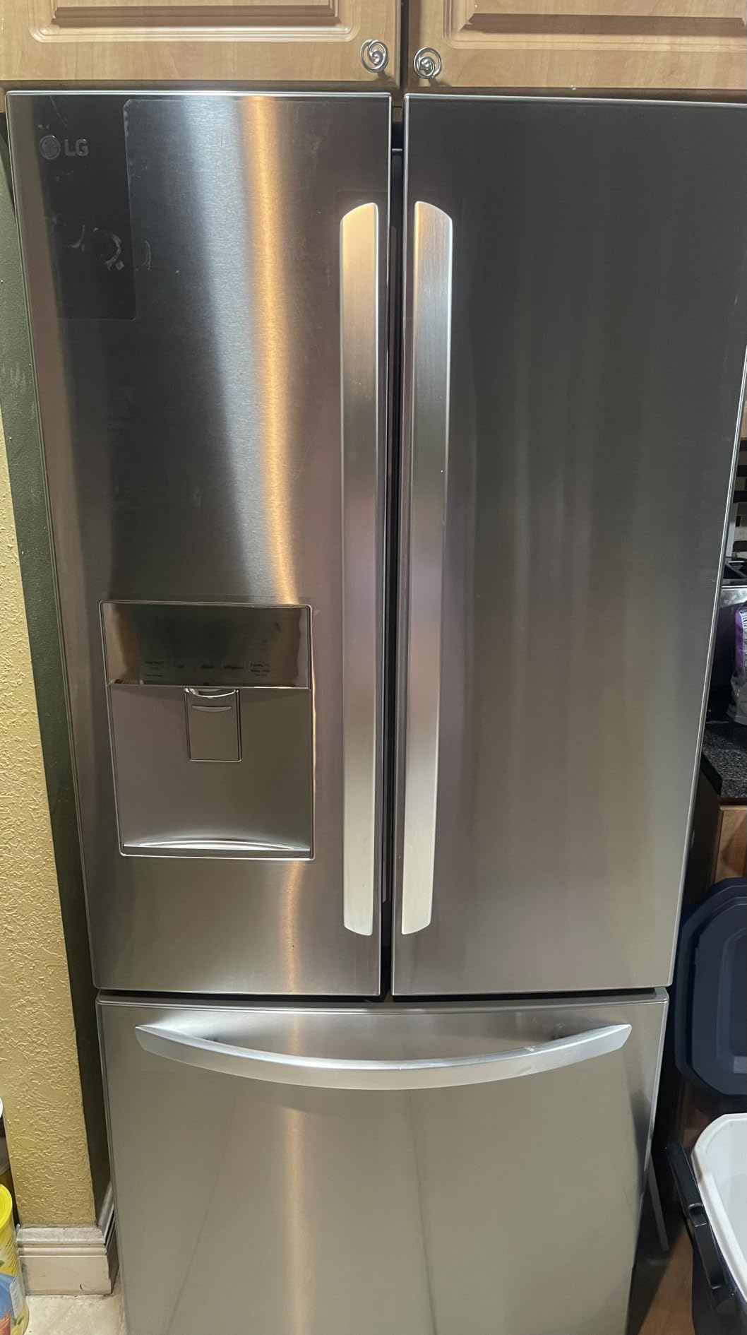 LG LFDS22520S French Door Bottom Freezer Refrigerator with Water Dispenser - Stainless Steel customer photo 1