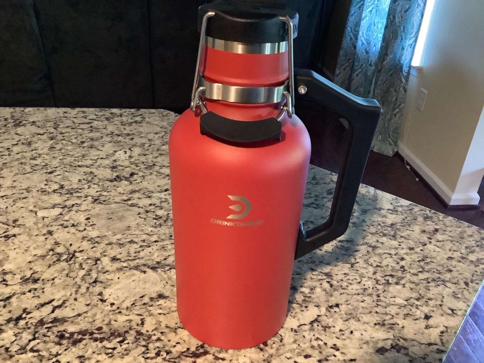Craft Growler - 64 oz Vacuum Insulated Stainless Steel Beer Growler with Handle, Leakproof Thermal Beverage Tumbler for Beer, Wine, Coffee, Soda, Kombucha - Reusable & BPA-Free - Moab customer photo 1