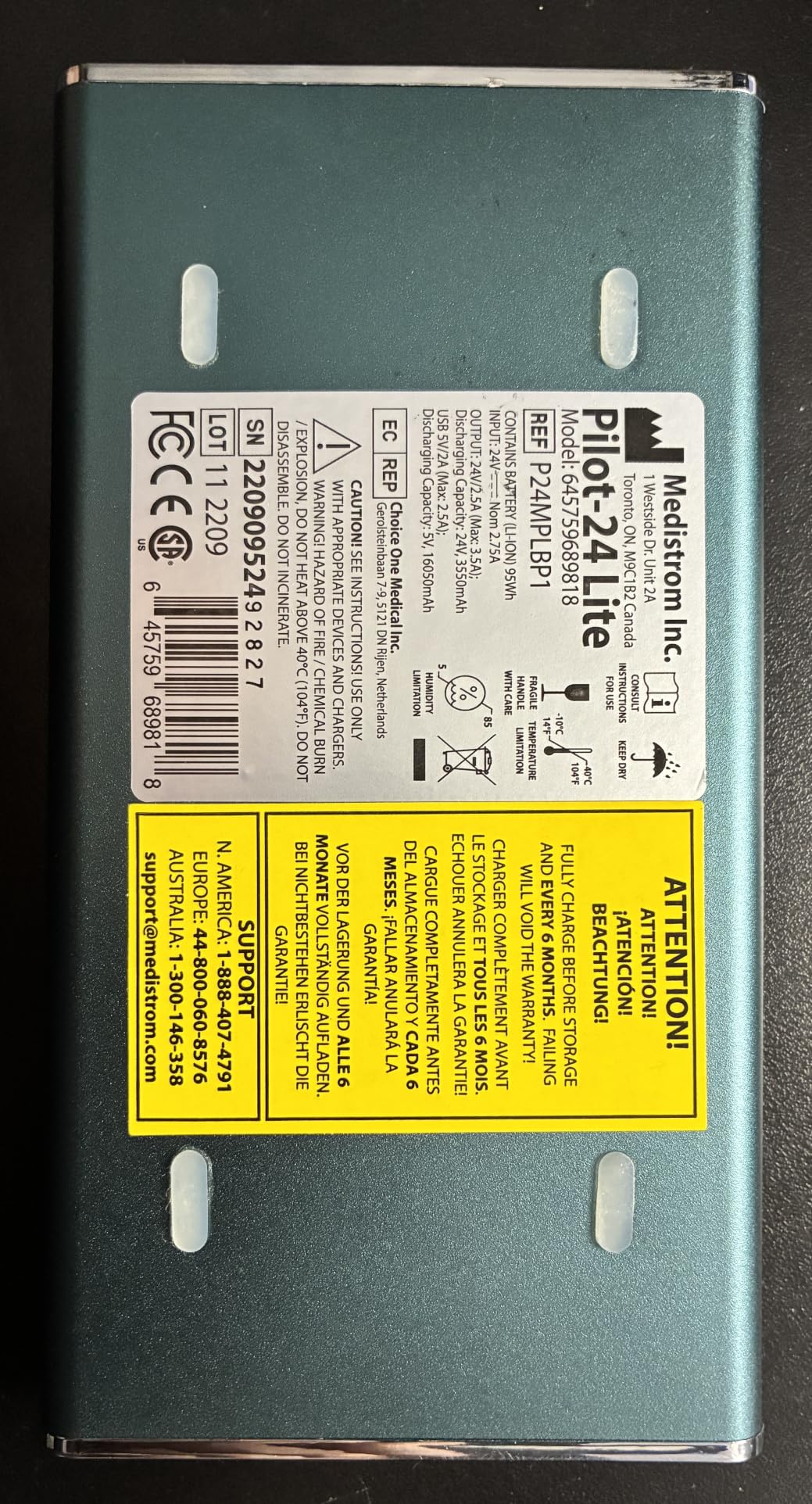 Medistrom Pilot-24 Lite Bundled with Cables for ResMed S9, AirSense 10, AirMini - 95Wh CPAP Battery Backup Power Supply customer photo 1