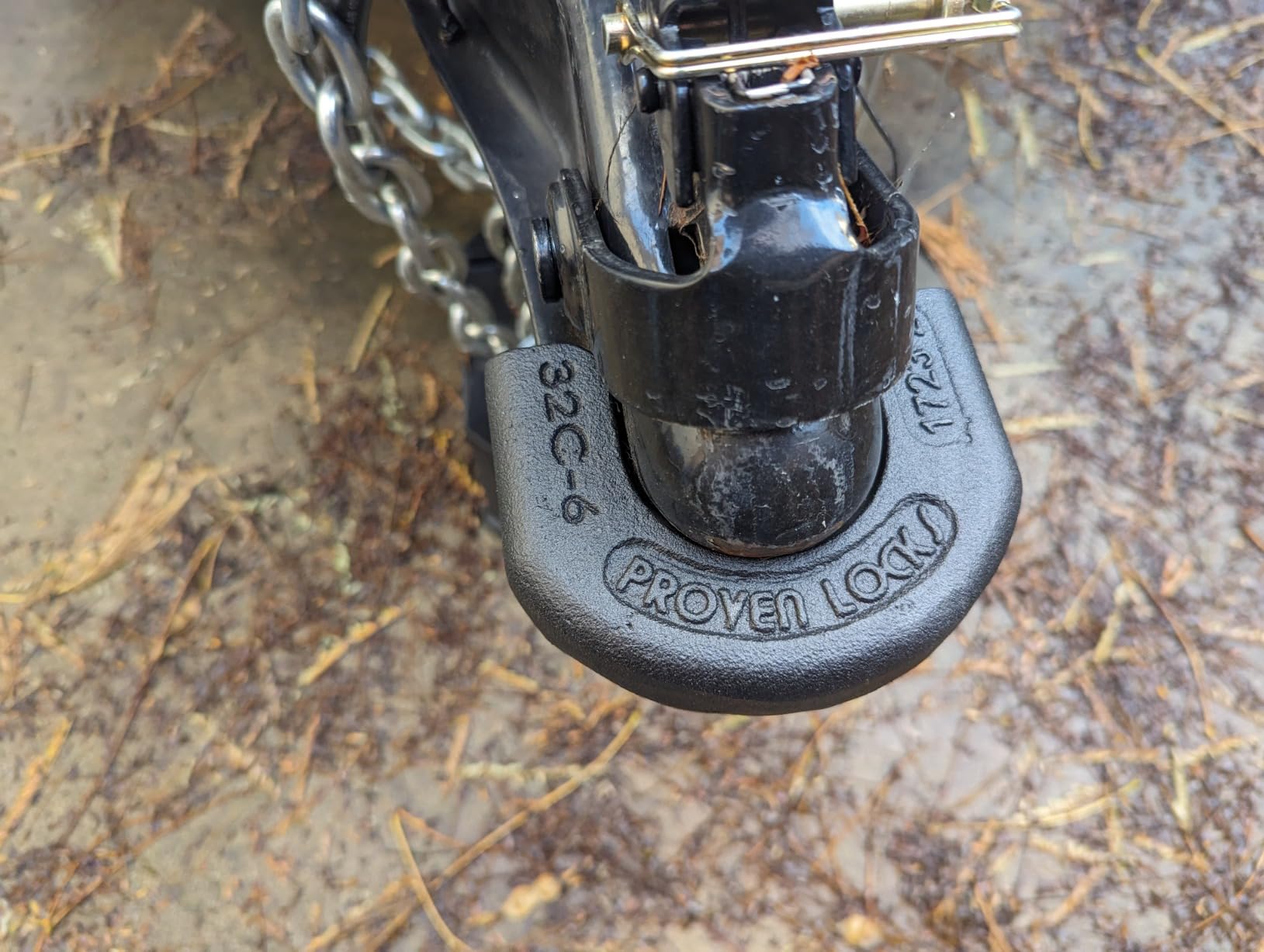 Proven Locks S175 Trailer Coupler Lock 2-Inch Heavy Duty Anti Theft Hitch Lock for Trailer Boat RV | Heavy-duty coupler protection, steel construction, fits trailer, boat and RV couplers for storage security. customer photo 1