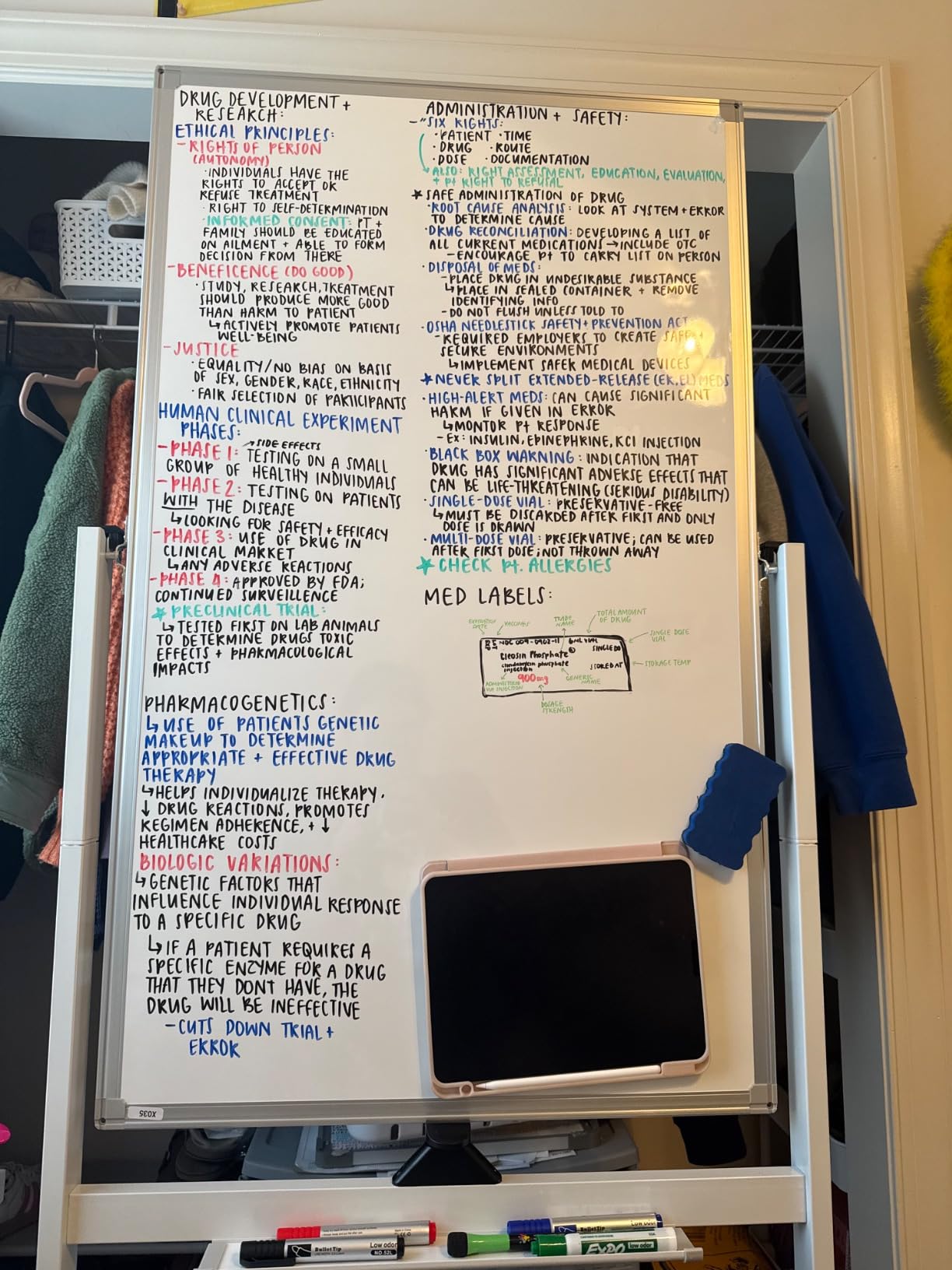 Rolling Whiteboard on Wheels 40