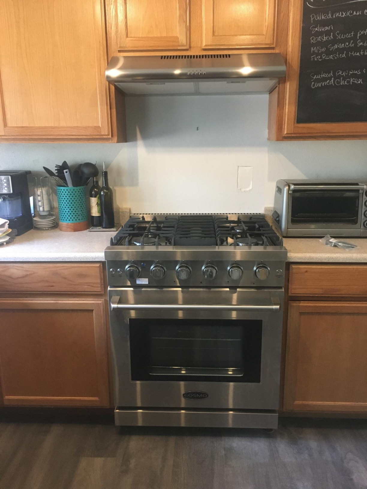 30 in. Haven Coll 4.8 cu ft 5 Burner Gas Range, Convection, Stainless Steel | Cosmo COS-EPGR304 Convection Oven, Knob LED Indicators, Mirror Finished Knobs, Storage Drawer, Liquid Propane Convertible customer photo 1