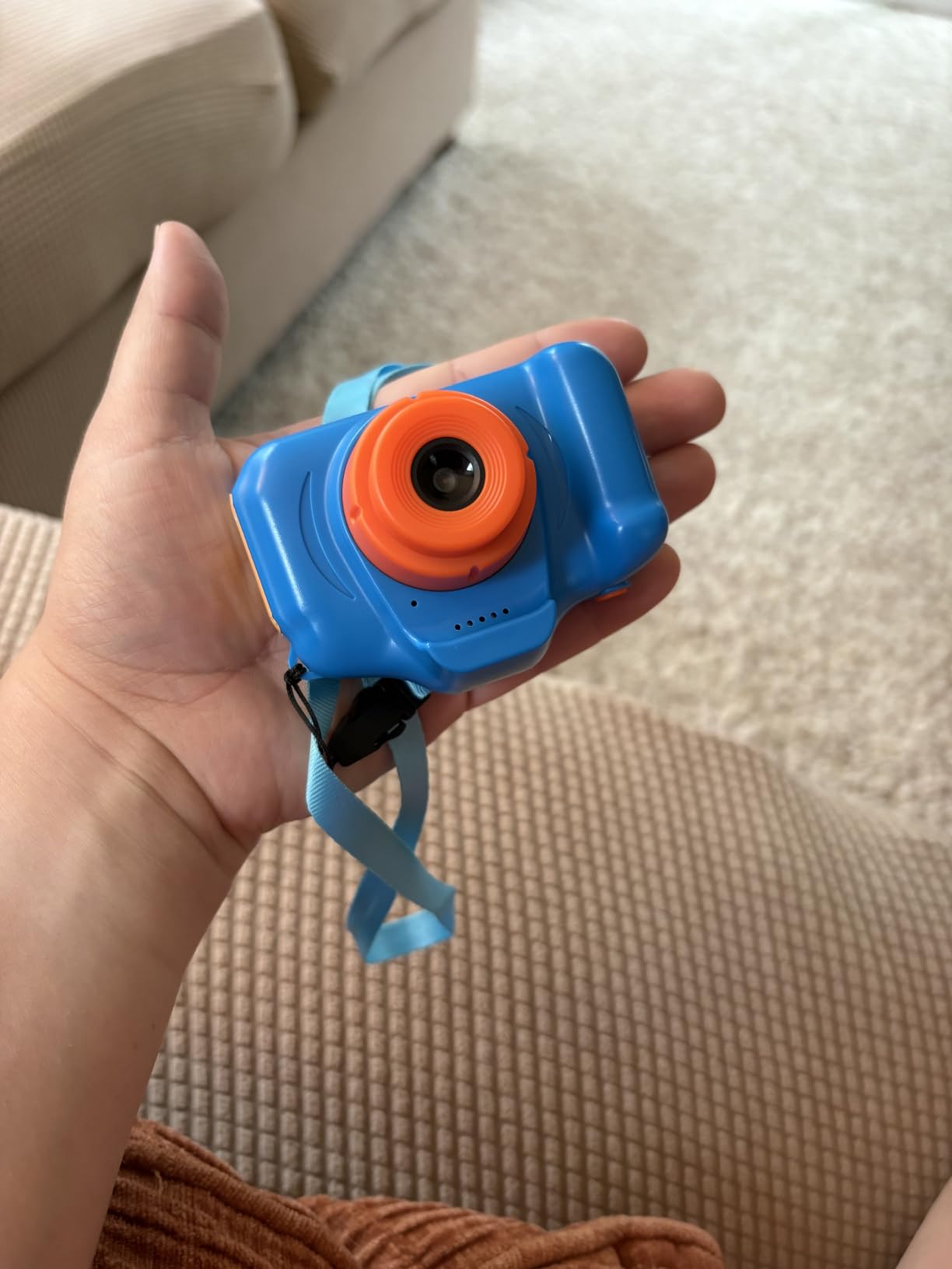 Dylanto Upgrade Kids Selfie Camera, Christmas Birthday Gifts for Boys Age 3-9, HD Digital Video Cameras for Toddler, Portable Toy for 3 4 5 6 7 8 Year Old Boy with 32GB SD Card-Navy Blue customer photo 1