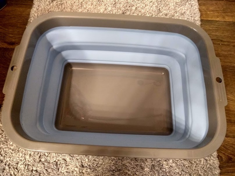 2 Pack Collapsible Sink with 2.25 Gal / 8.5L Each, Foldable Dish Tub for Washing Dishes, Camping, Hiking and Home, Portable Washing Basin customer photo 1