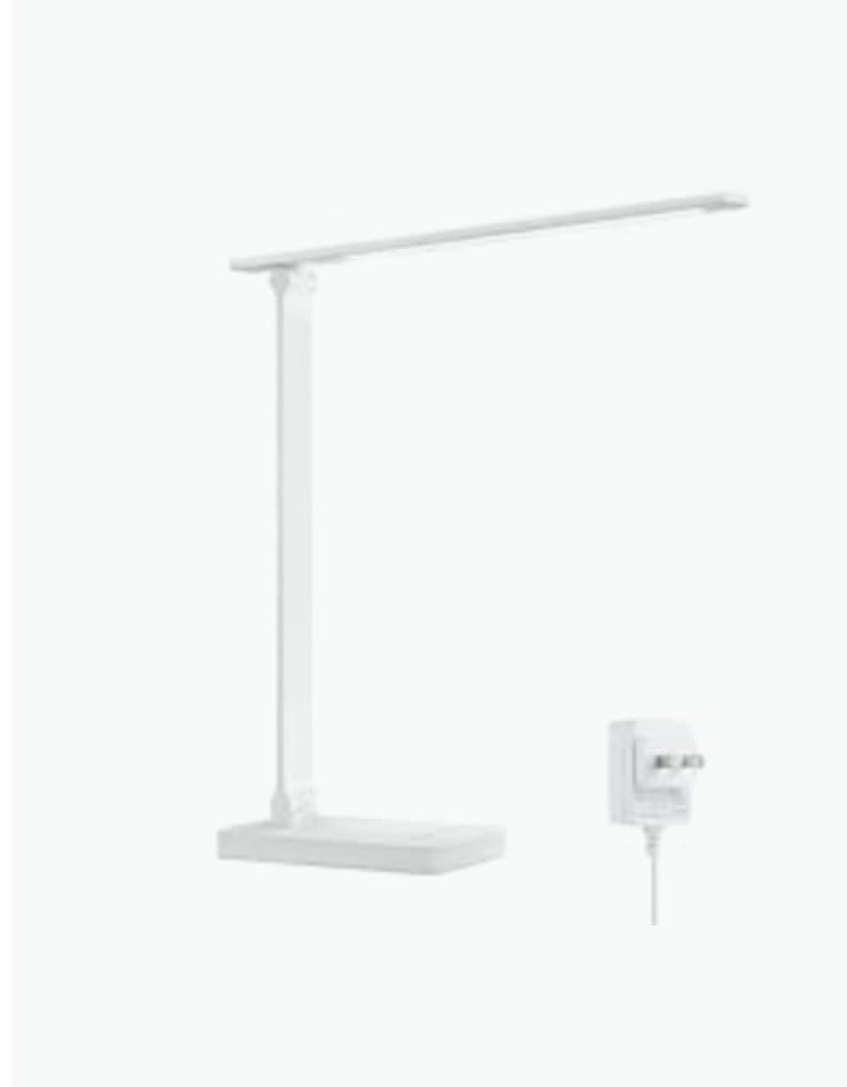 Lepro LED Desk Lamp 9.5W 800lm, Metal Desk Light for Home Office, White | 5 Colors 5 Brightness, Dimmable Task Light, Eye Caring, Home Office Desktop Lamp for Reading, Crafting, Sewing, Puzzle, Nail customer photo 1