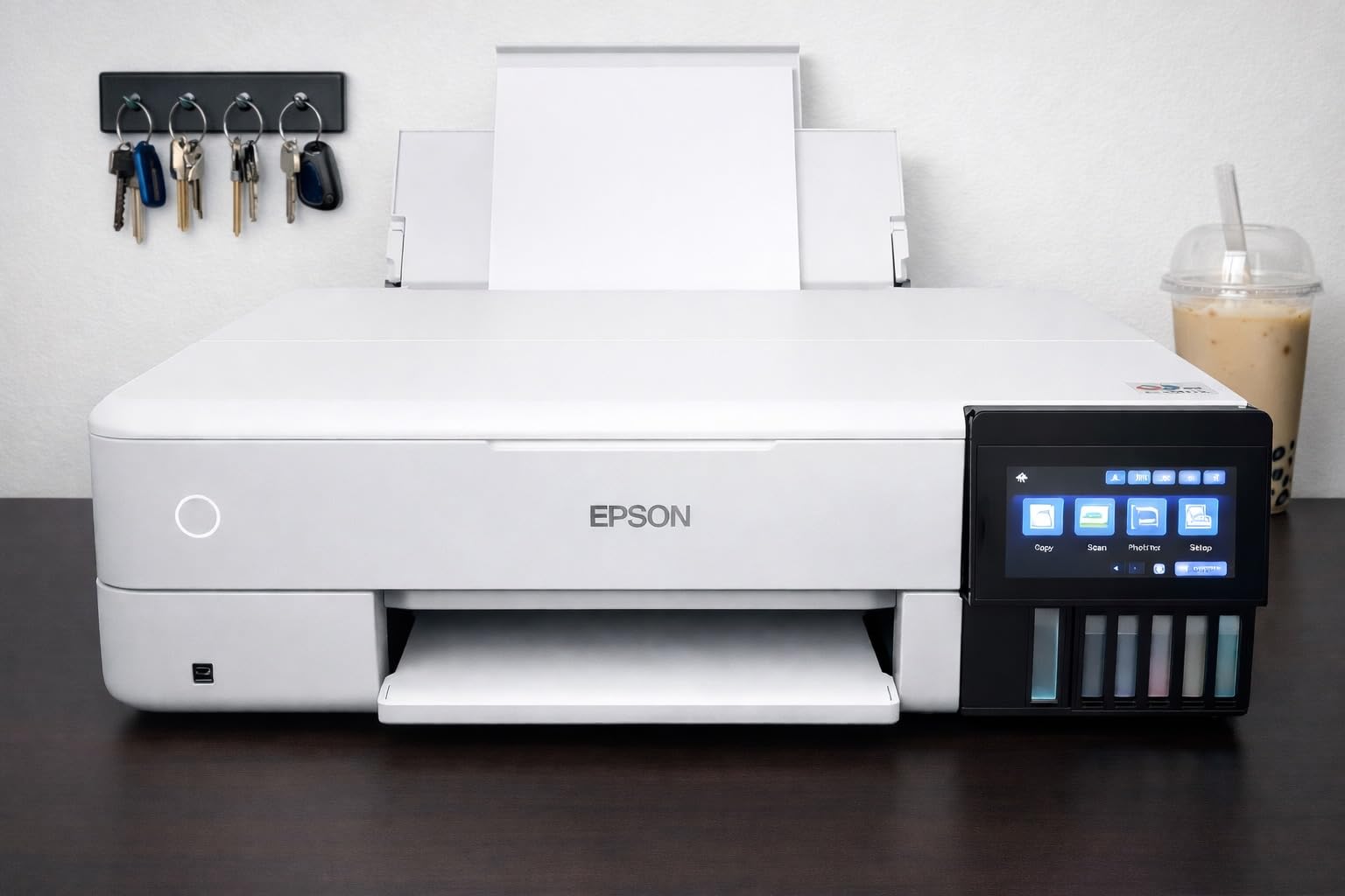 Epson EcoTank Photo ET-8550 Wireless Wide-Format All-in-One Tank Printer | Cartridge-free 6-color wide-format photo print, scan, copy; up to 16 ppm, 13 x 19 in.; ideal for creators and home studios customer photo 1