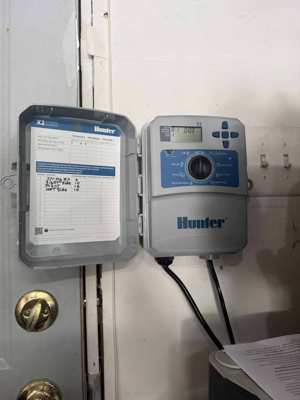 Hunter X2 14-Station Outdoor Sprinkler Controller, Wi-Fi Capable Smart Irrigation System, Hydrawise Compatible, Weather-Based Scheduling for Lawn and Garden customer photo 1
