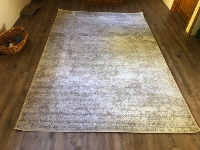 Rugs.com Oregon Collection Rug - 10' x 13' Ivory Low-Pile Rug Perfect for Living Rooms, Large Dining Rooms, Open Floorplans customer photo 2
