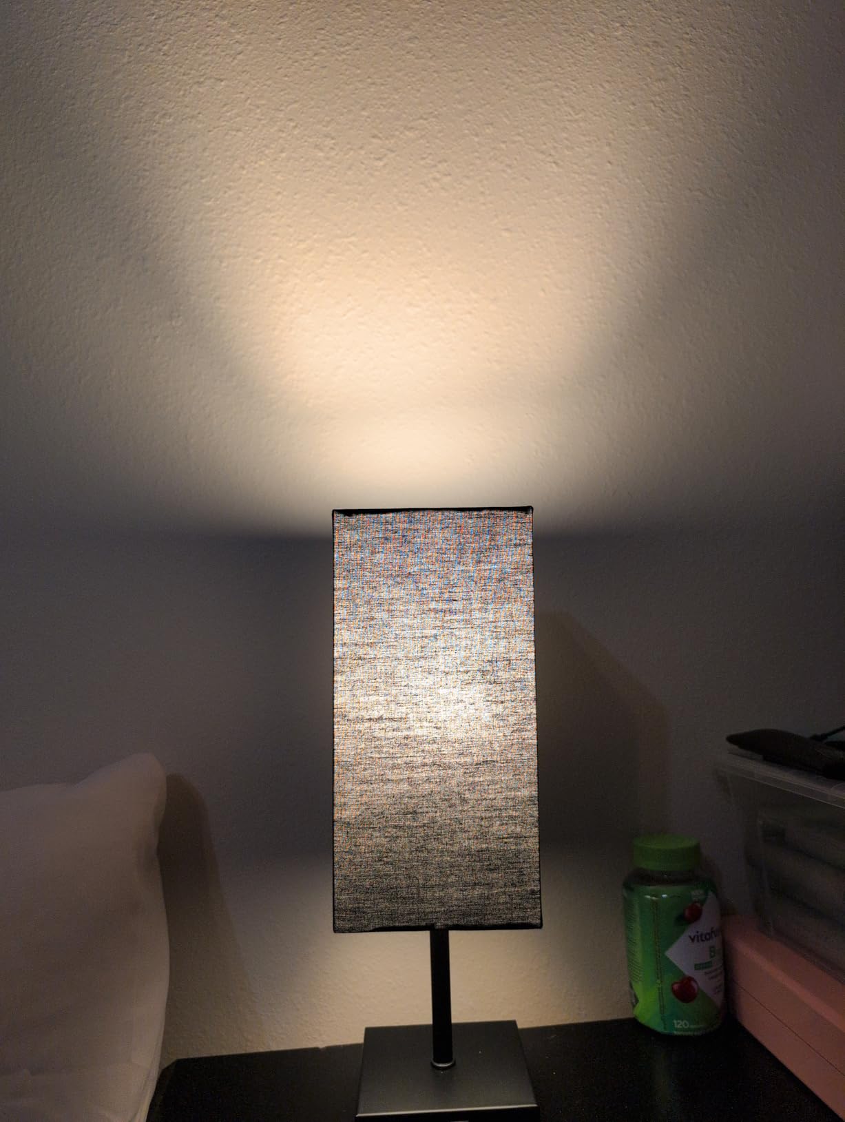 Table Lamp for Bedroom, 3 Way Dimmable Touch Bedside Lamp, Small Lamp with 2 USB C+A Charging Ports, Black Nightstand Lamps for End Table, Living Room, Desk, Bulb Included customer photo 2