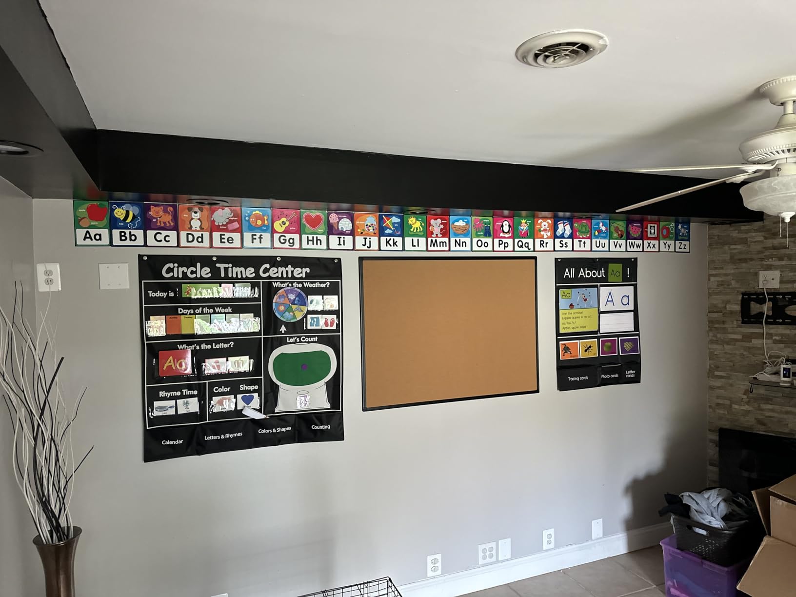 Bulletin Board 48 x 36, Black Aluminium Framed 4x3 Corkboard, Large Wall Mounted Notice Board with 18 Push Pins for School, Home & Office customer photo 1