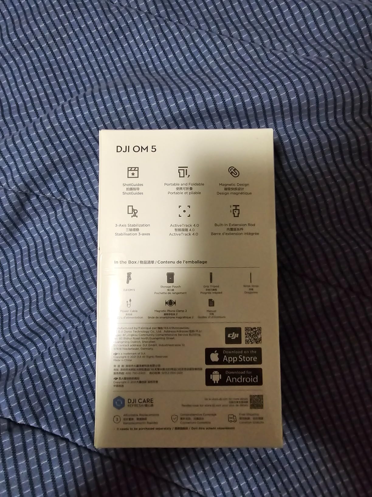 DJI OM 5 Smartphone Gimbal Stabilizer, 3-Axis Phone Gimbal, Built-In Extension Rod, Portable and Foldable, Android and iPhone Gimbal with ShotGuides, Vlogging Stabilizer, YouTube Video, Sunset White customer photo 2