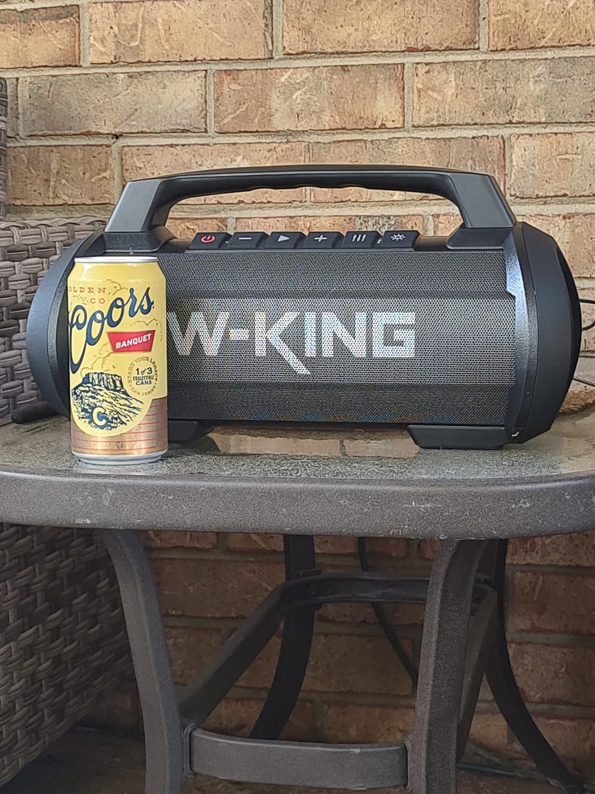 W-KING Portable Bluetooth Speaker, 120W Max/110dB/IPX6/BT5.4/42H/DSP/RGB/4 Drivers/70W Deep Bass/Wireless Stereo Pairing, Large Party Boombox, Outdoor Waterproof Speaker customer photo 1