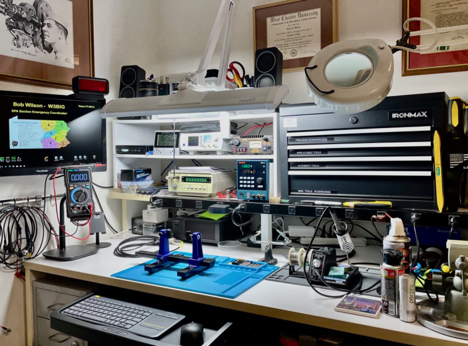 Neatfi 3,500 Lumens LED Desk Lamp - 45W Dimmable Task Light | Adjustable Color Temperature | 3 Light Modes | 540 SMD LEDs | Reading, Craft, Workbench & Office (White-2, 26-Inch Wide Shade) customer photo 2