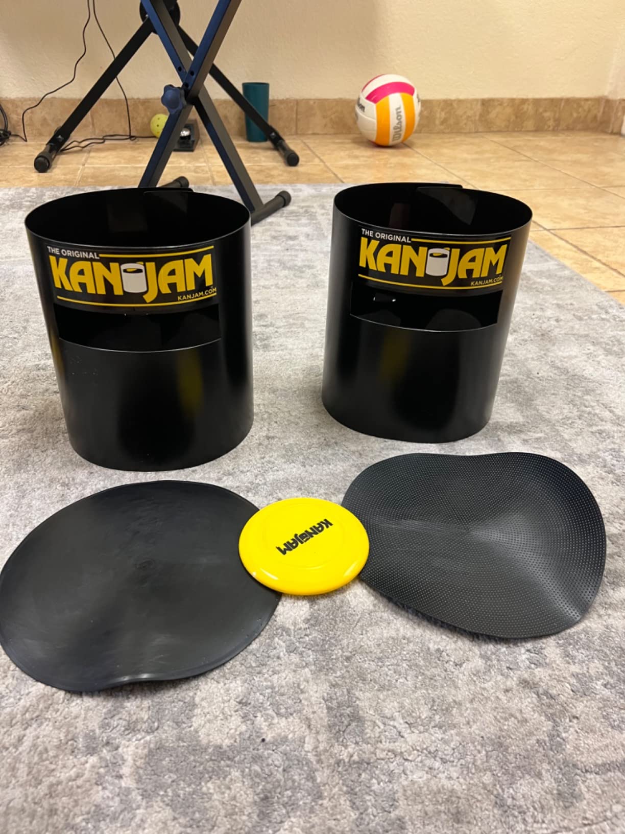 Kan Jam Mini - The Original Backyard Outdoor Game now in a Smaller Indoor Size - Complete with 2 Targets and 1 Mini Disc customer photo 2