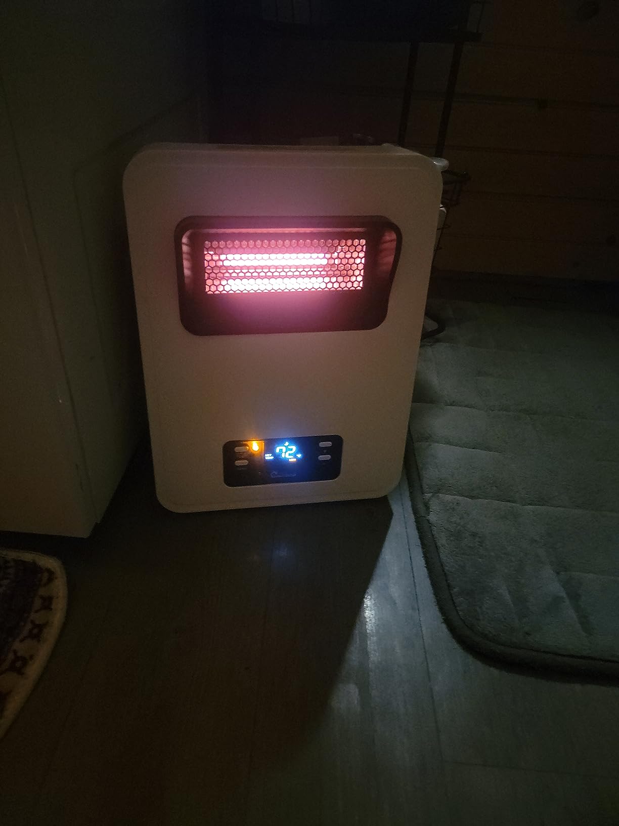 Dr. Infrared Heater Ecoheat Wall Hung or Wall Mounted Electric Space Heater, Dual System with Infrared and Fan Forced, Remote Control, 1500W, White customer photo 2