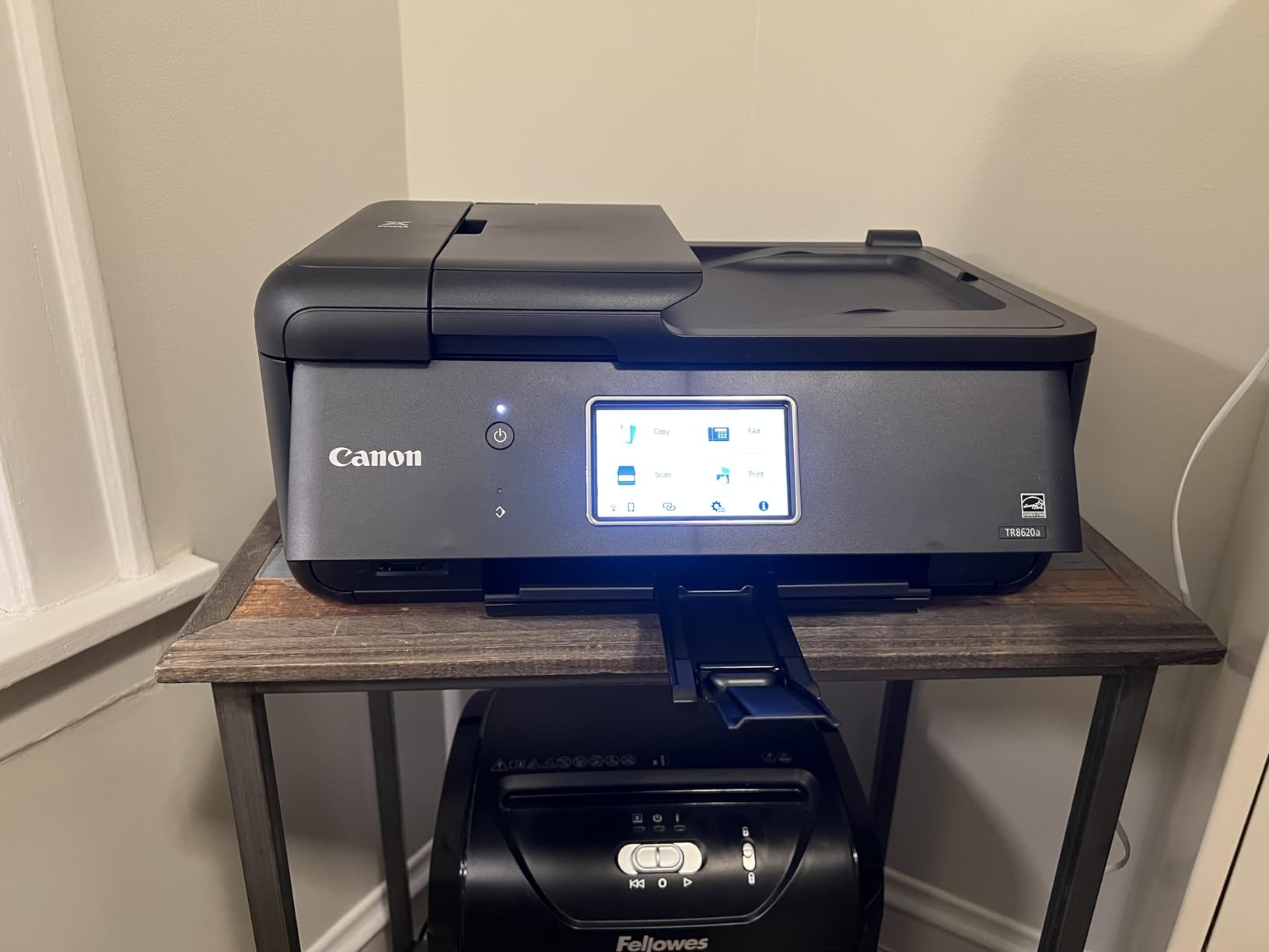 Canon PIXMA TR8620a - All-in-One Printer Home Office|Copier|Scanner|Fax|Auto Document Feeder | Photo, Document | Airprint (R), Android, Black, Works with Alexa customer photo 2