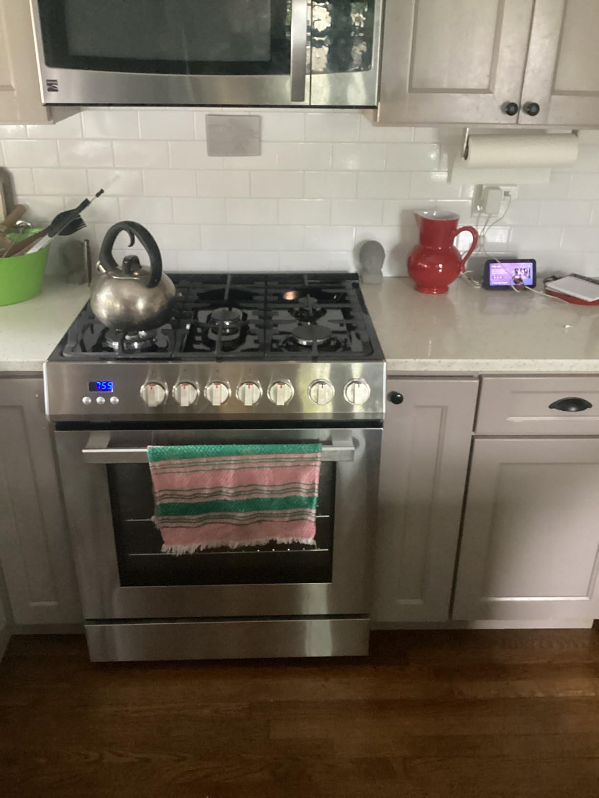 COSMO COS-305AGC 30 in. 5.0 cu. ft. Freestanding Single Oven Gas Range with 5 Burner Cooktop and Heavy Duty Cast Iron Grates in Stainless Steel | Cosmo COS-305AGC Oven Fan Circulation, Cast Iron Grates, Digital Display with Timer, Liquid Propane Convertible, Wok Ring customer photo 1