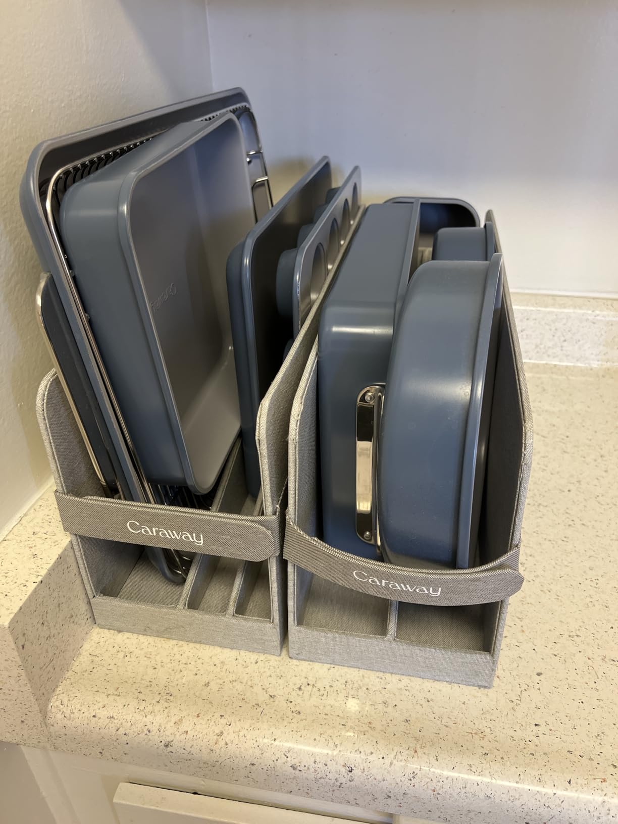 Caraway Nonstick Ceramic Bakeware Set (11 Pieces) - Baking Sheets, Assorted Baking Pans, Cooling Rack, & Storage - Aluminized Steel Body - Non Toxic, PTFE & PFOA Free - Cream customer photo 1