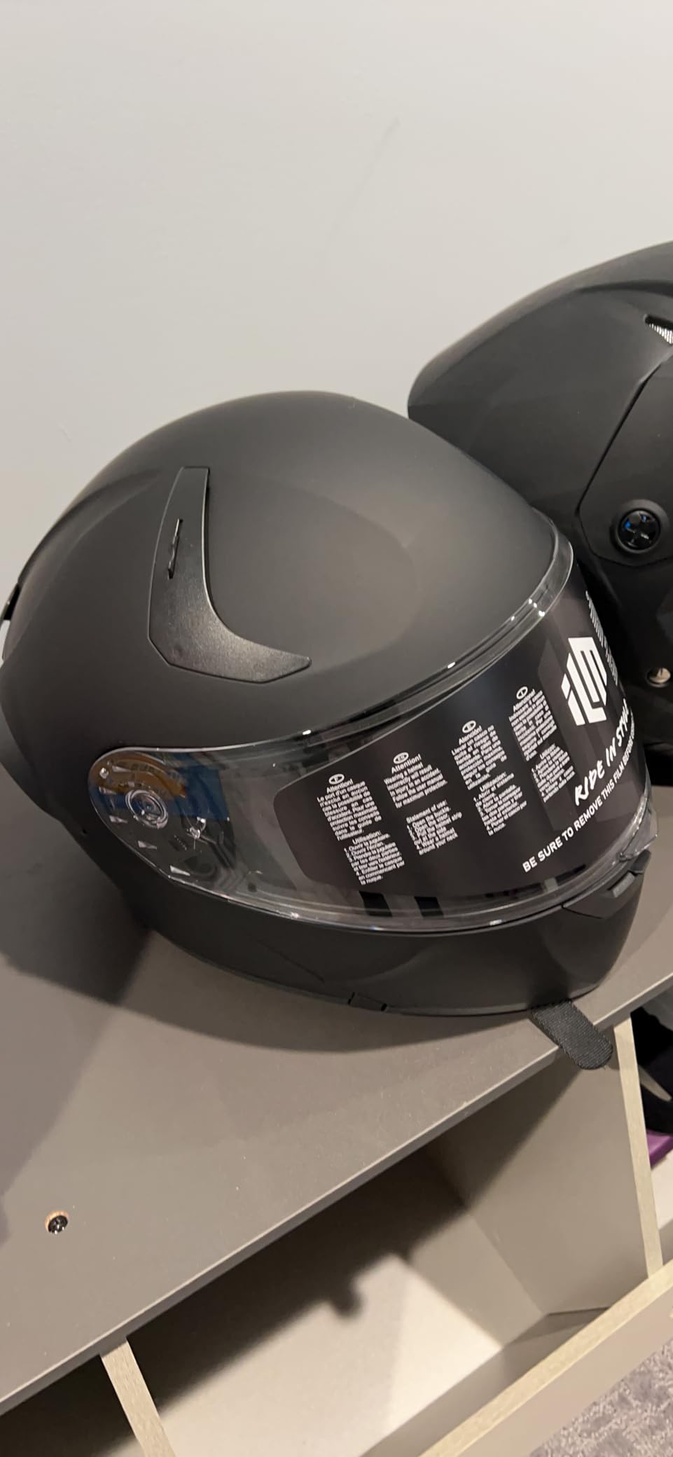 ILM Adult Motorcycle Helmet Dual Visor Flip up Modular Full Face Helmet DOT Model WS206 customer photo 1