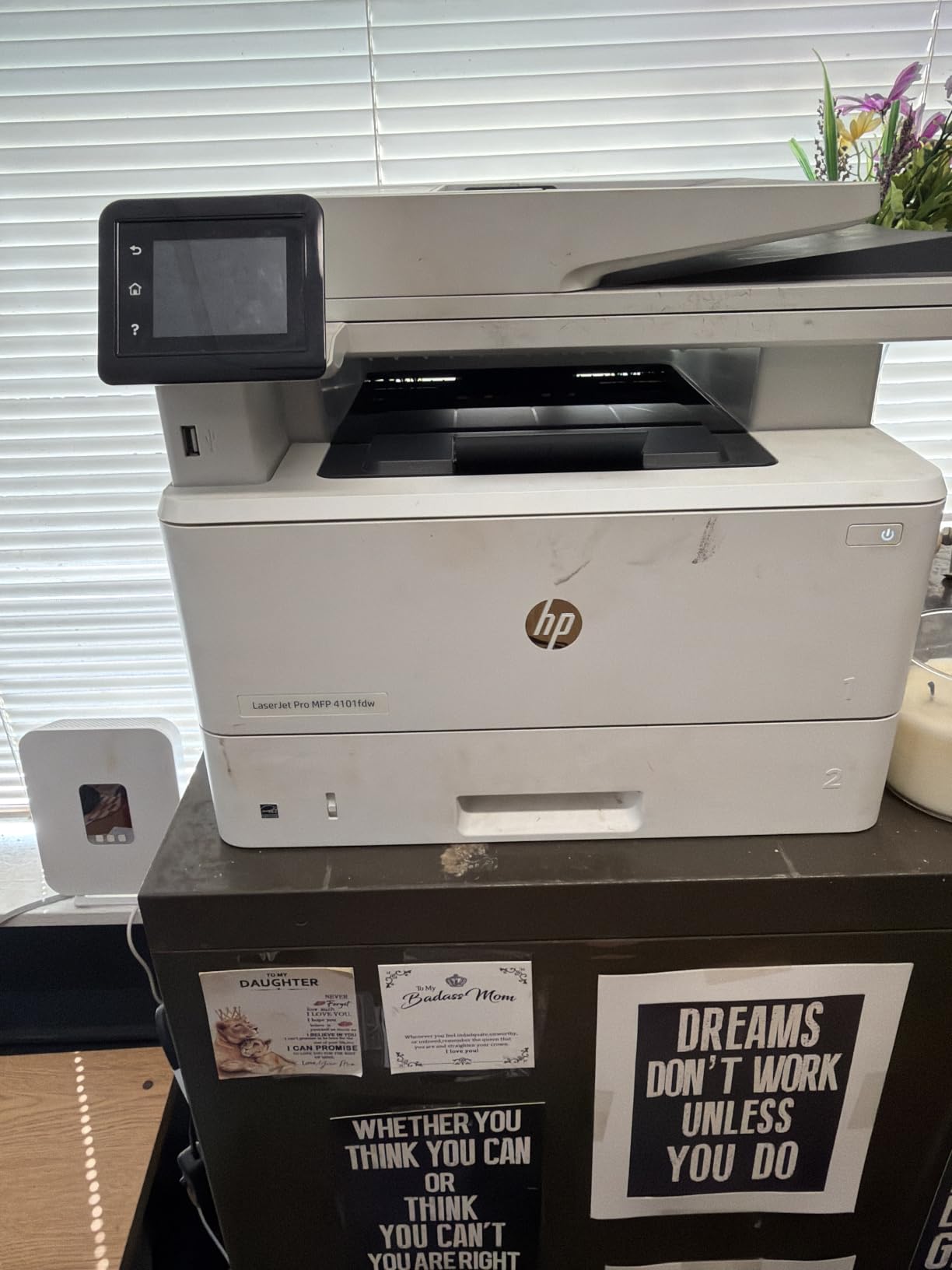 HP LaserJet Pro MFP 4101fdw Wireless Black & White All-in-One Laser Printer customer photo 1