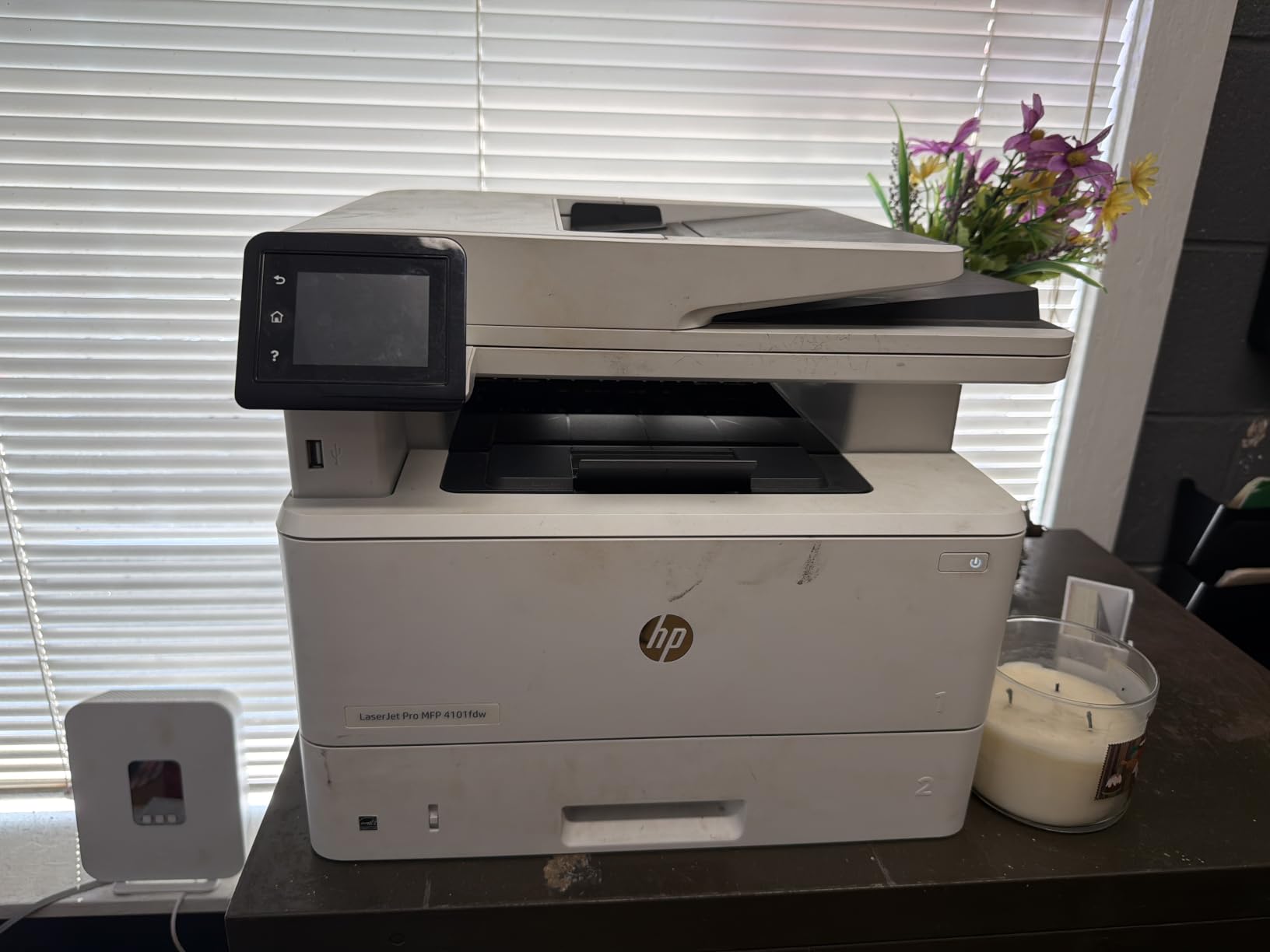 HP LaserJet Pro MFP 4101fdw Wireless Black & White All-in-One Laser Printer customer photo 2
