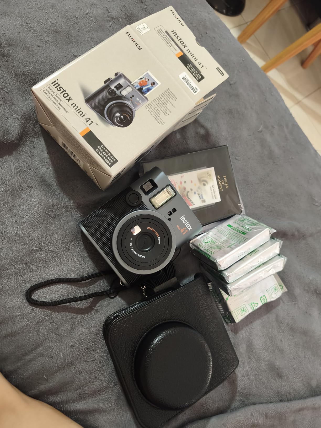 Fujifilm Instax Mini 41 Instant Camera Vintage Black + Fujifilm Value Pack (40 Sheets) + Shutter Accessories Bundle customer photo 1