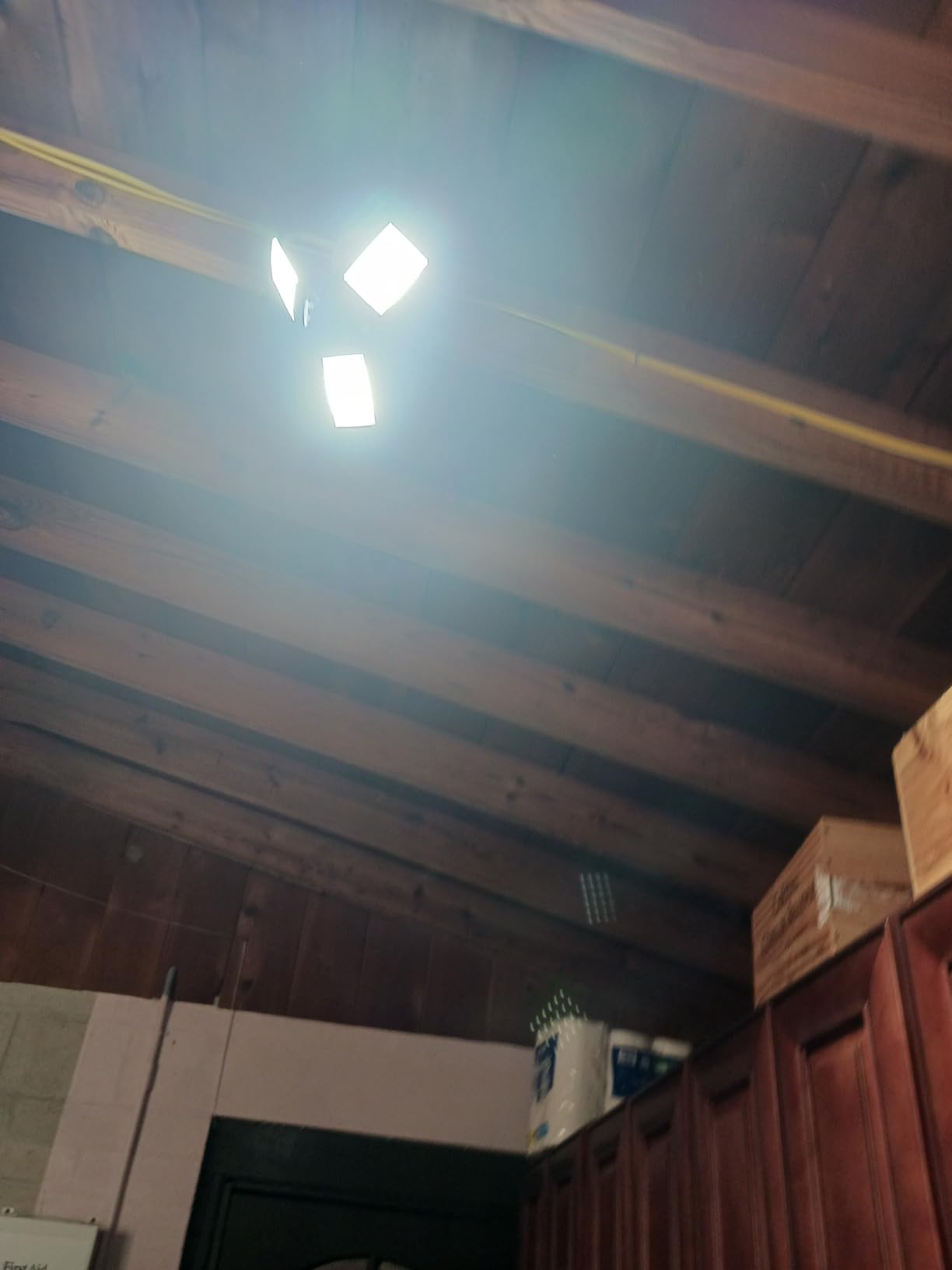LED Garage Light, 80W 8000 Lumen Ceiling Lights with 3 Adjustable Panels, 6500K Daylight Light Bulb Fixture LED Lights for Garage, Workshop customer photo 2