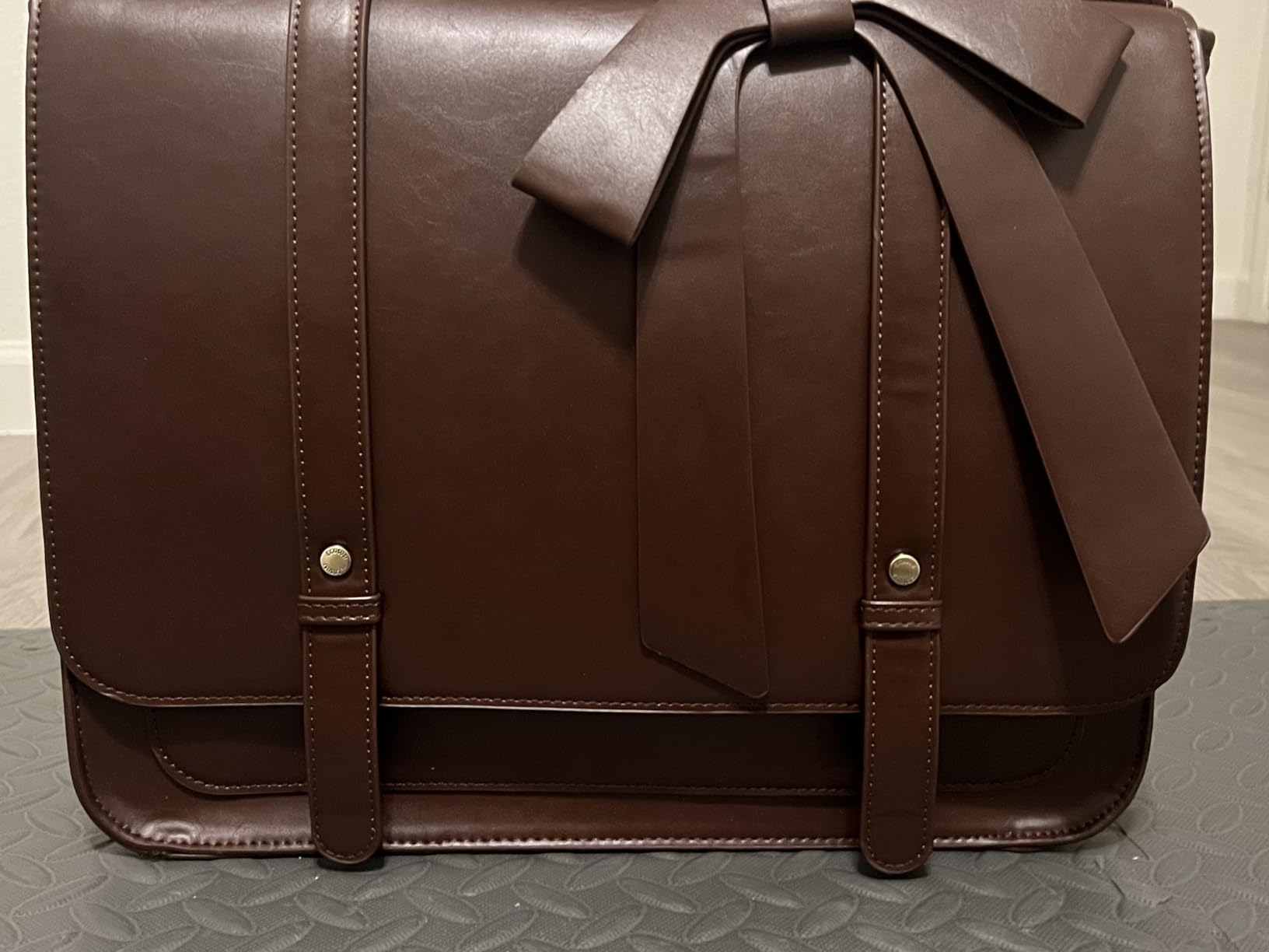 ECOSUSI Briefcase for Women Messenger Backpack PU Leather Laptop Bag Satchel Computer Bag for College Business Travel customer photo 1