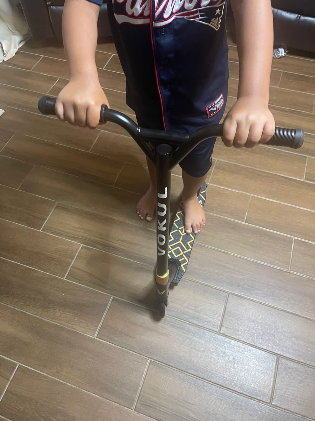 VOKUL S2 Pro Scooters for Kids Age 6-12 | Colorful Stunt Scooter for Beginners Teens | Trick Scooter for BMX Freestyle Tricks (Gold) customer photo 1