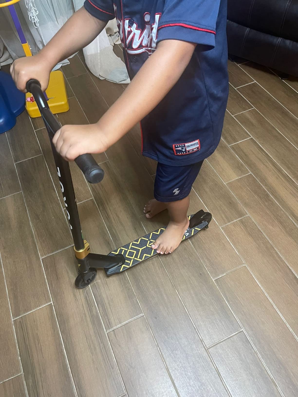 VOKUL S2 Pro Scooters for Kids Age 6-12 | Colorful Stunt Scooter for Beginners Teens | Trick Scooter for BMX Freestyle Tricks (Gold) customer photo 2