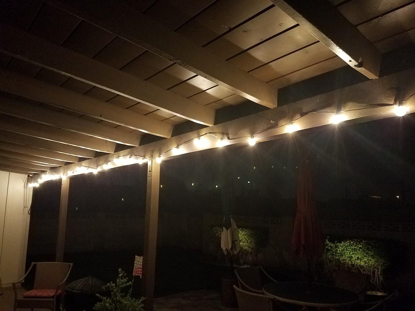 100 Feet C9 Christmas String Lights, Waterproof Commercial LED Outdoor Christmas Lights with 100 Strawberry C9 Bulbs, Extendable UL Certified for Party Holiday Wedding Indoor Outdoor Xmas Decor customer photo 2