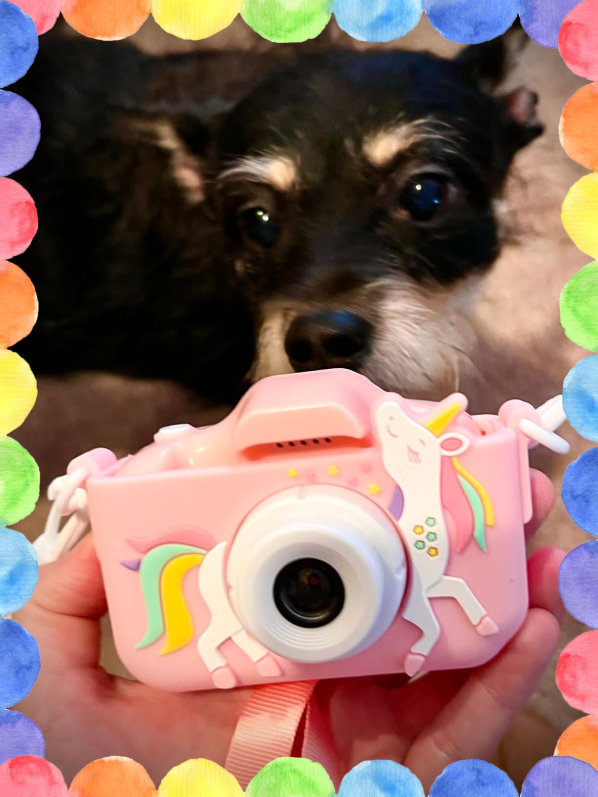 Kids Camera Toys for 3-8 Year Old Girls Boys, Children Digital Video Camcorder Camera with Cartoon Soft Cover, Best Christmas Birthday Festival Gift for Kids customer photo 1