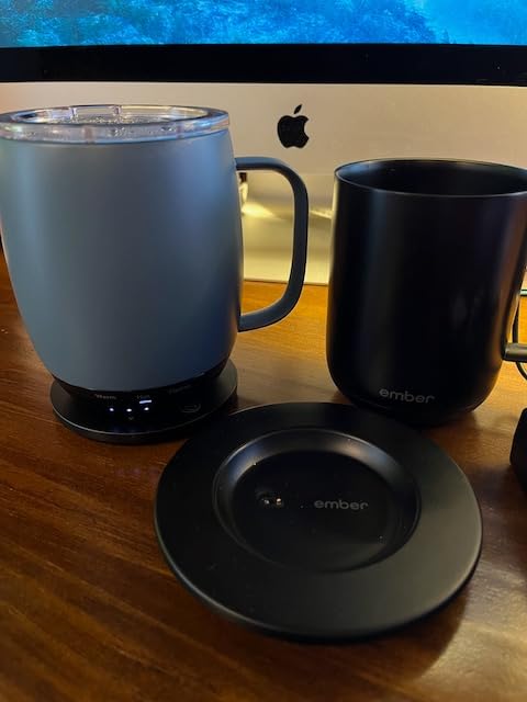 Nextmug - Temperature-Controlled, Self-Heating Coffee Mug (Black - 14 oz.) customer photo 1