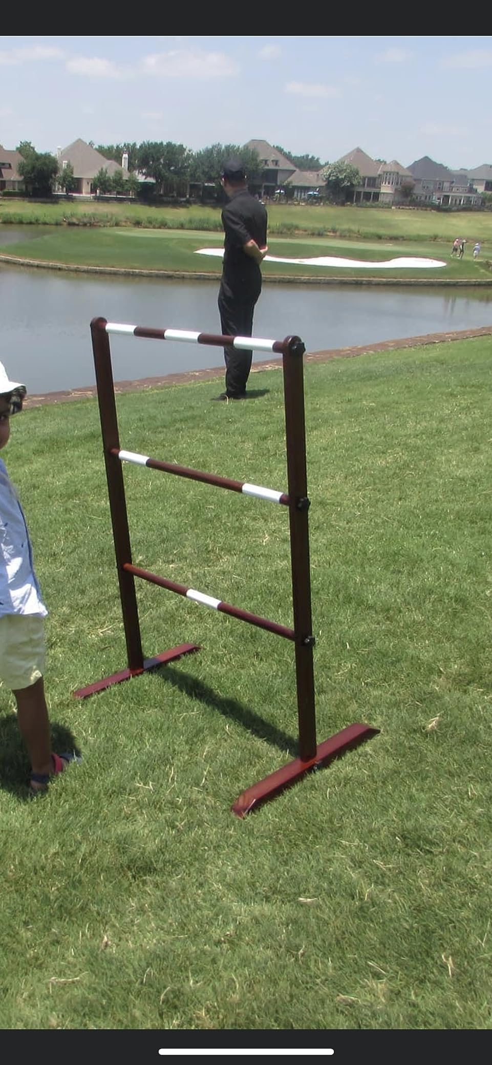 SWOOC Games Premium Wooden Ladder Ball Game Set - Weather Resistant with Carrying Case customer photo 1