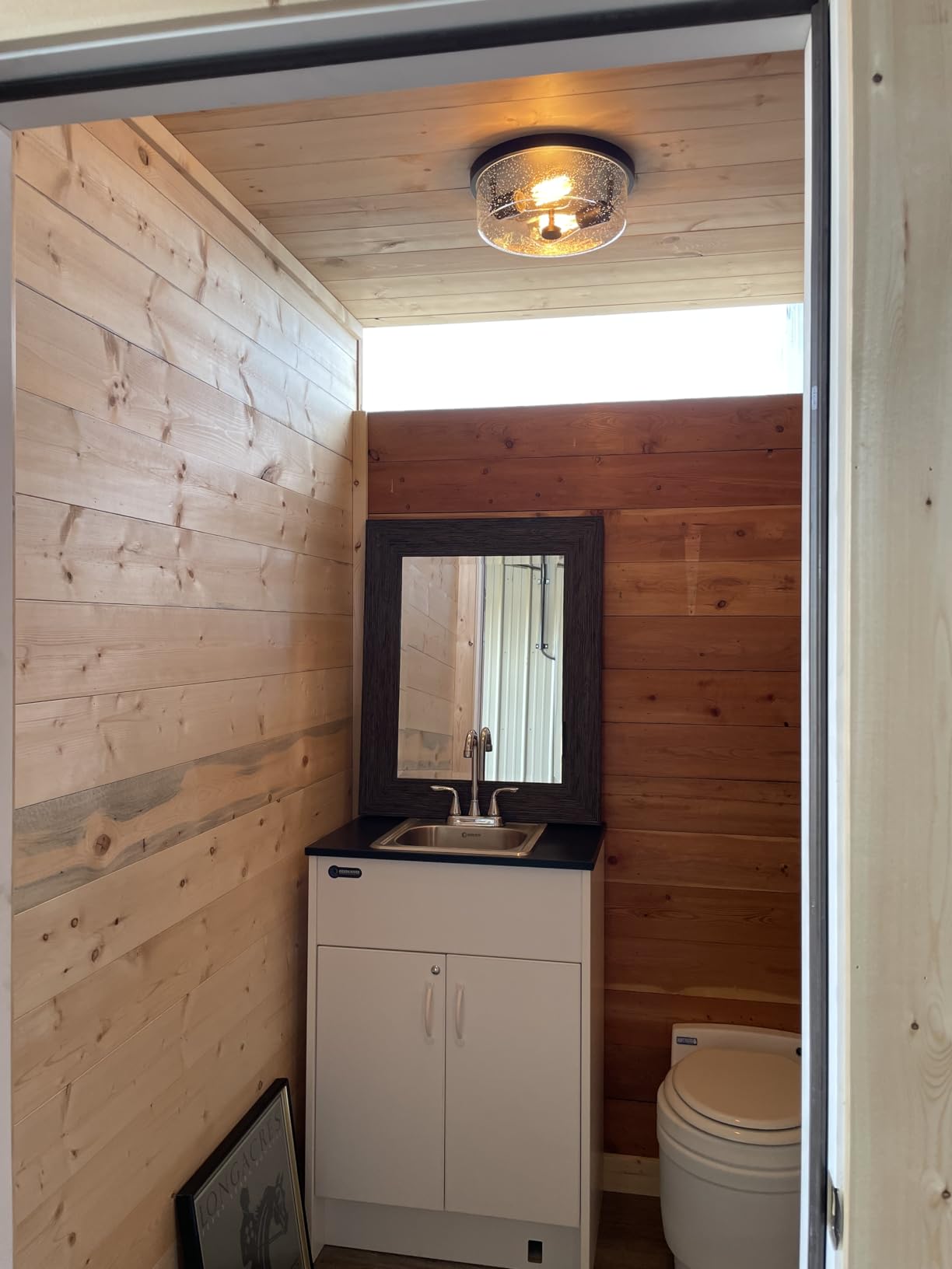 Laveo Dry Flush Toilet - Waterless, Portable, Self Contained Toilet for Tiny Homes, Vans, Boats, Camping, RVs and Off Grid customer photo 1