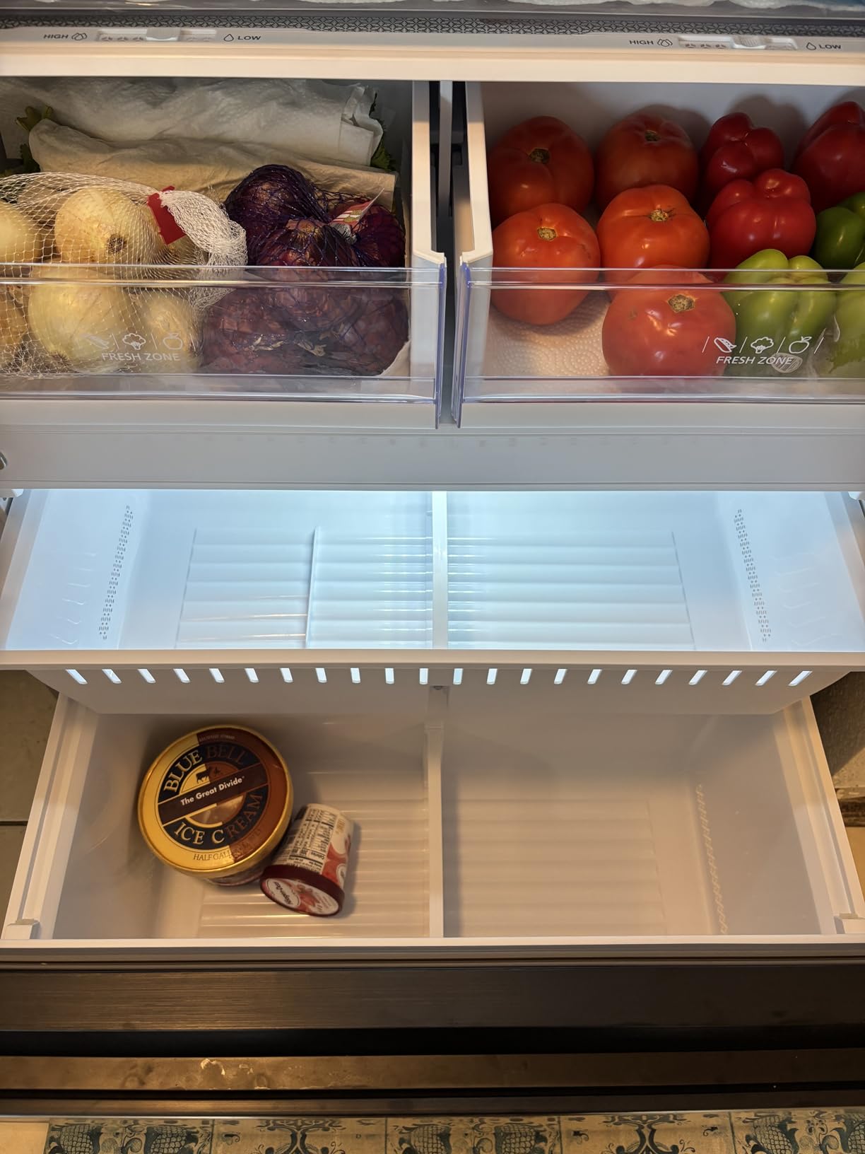 Hamilton Beach HBF2067 French Door Full Size Refrigerator with Freezer Drawer, 20.3 cu ft, Stainless Steel customer photo 2