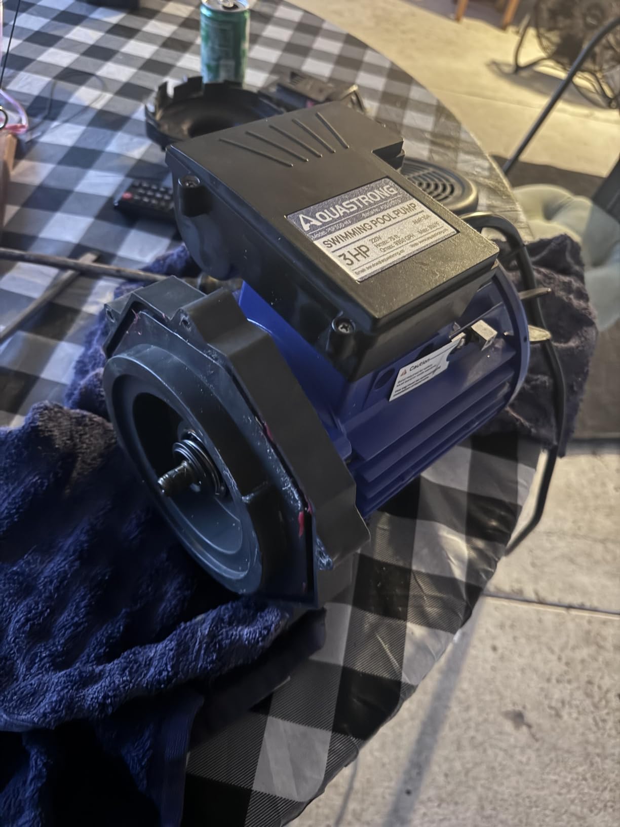 Aquastrong 2HP In/Above Ground Pool Pump, Dual Speed, 115V, 5186GPH, High Flow, Powerful Self Primming Swimming Pool Pumps with Filter customer photo 1