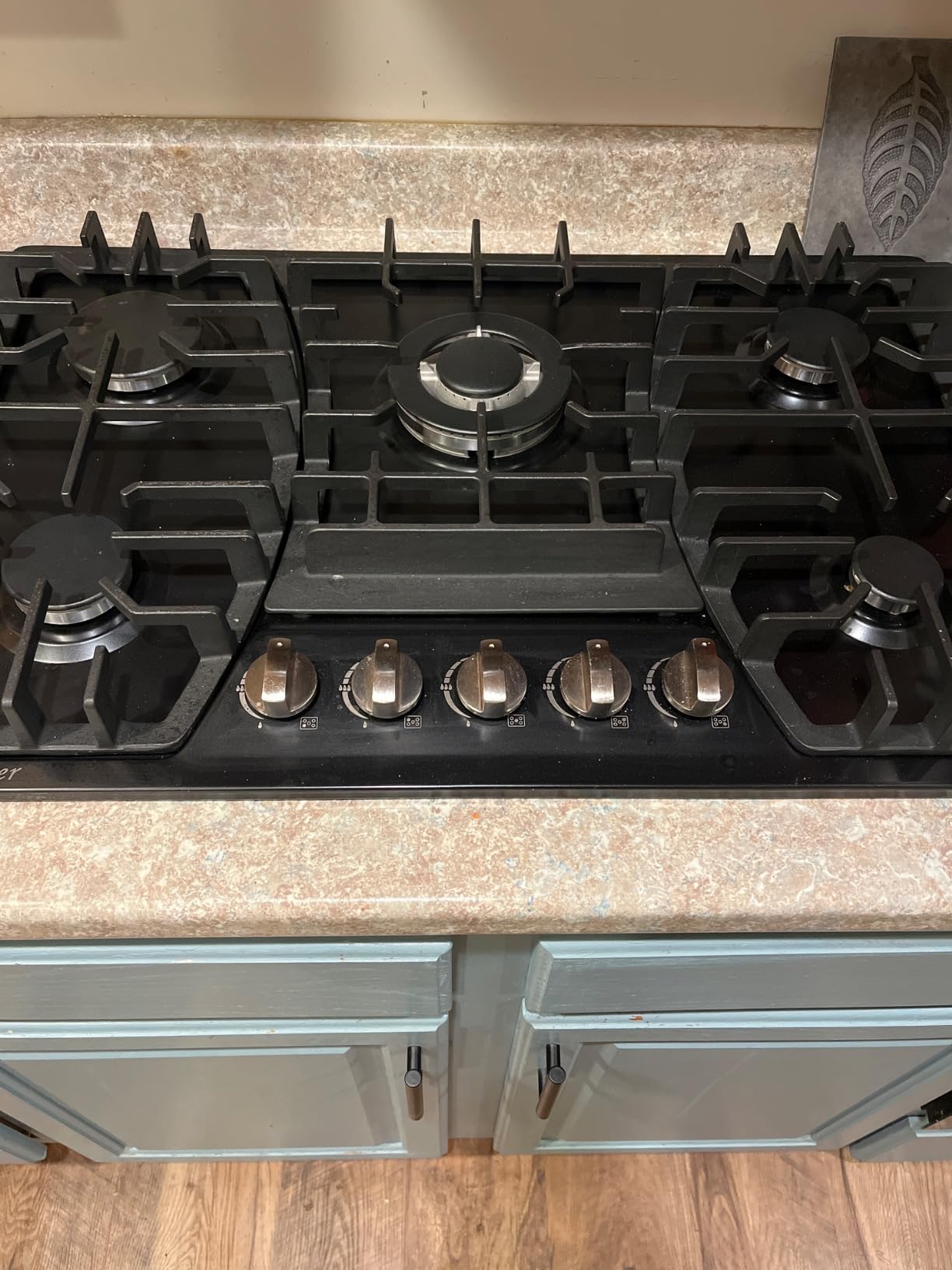 30 Inch Gas Cooktop, 5 Burners Built-in Stovetop, Stainless Steel LPG/NG Convertible Stove, Dual Fuel Sealed Hob - Black customer photo 1