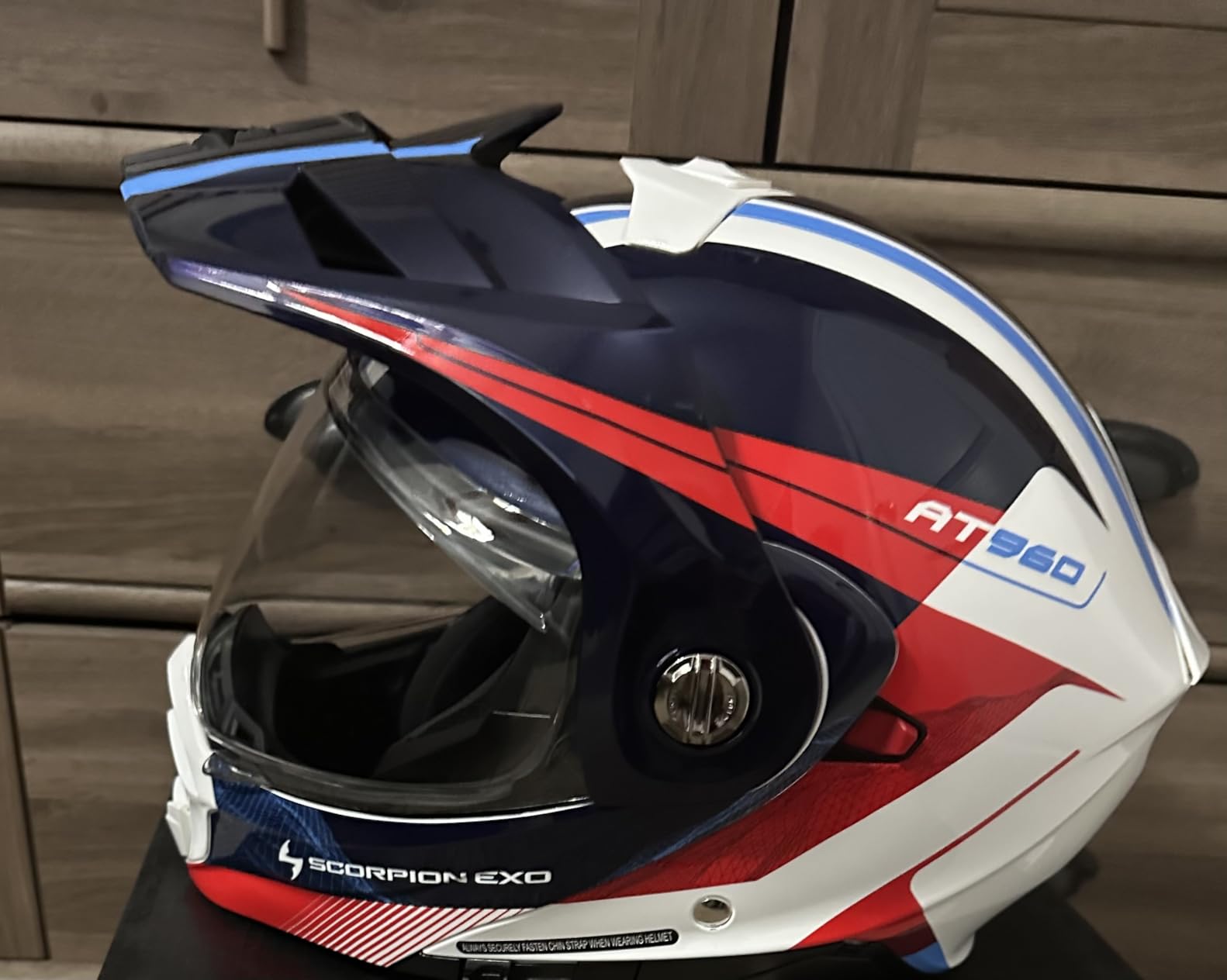 ScorpionEXO AT960 Modular Adventure Street Motorcycle Helmet with Bluetooth Ready Speaker Pockets DOT ECE Approved Solid customer photo 1