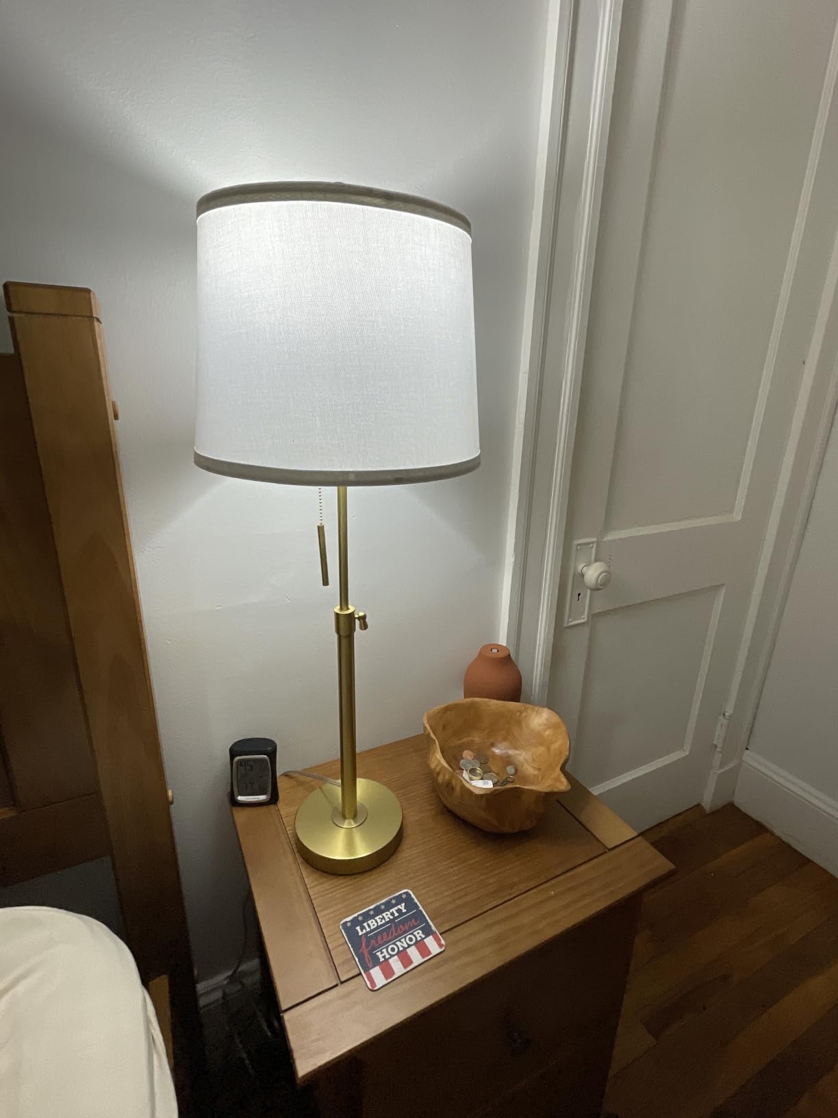 Bedside Table Lamps Set of 2: Tall Black Table Lamps for Living Room End Table | Height Adjustable 3-Way Dimmable Nightstand Lamp with Pull Chain Switch Modern Lamps for Bedroom Office(Bulbs Included) customer photo 2