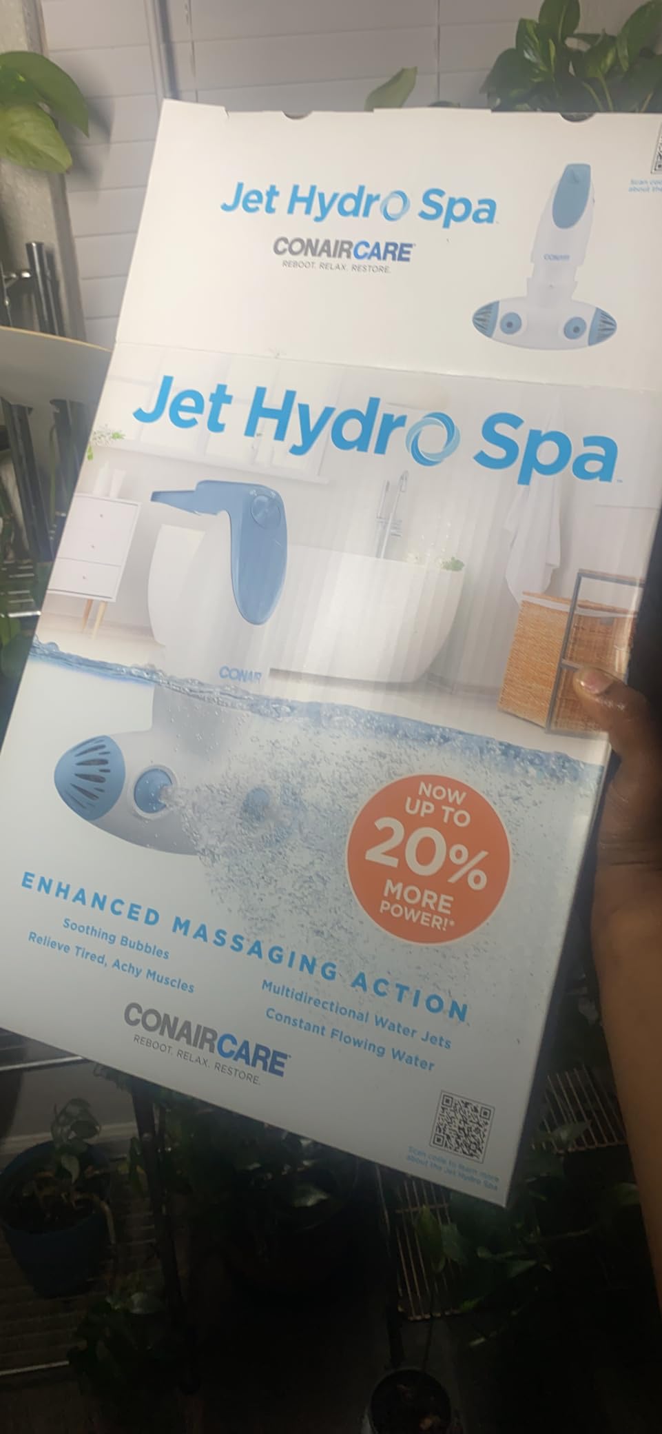 Conair Jet Hydro Spa - Portable Bath Spa with Dual Hydro Jets for Tub, Creates Soothing Bubbles and/or Massage customer photo 1