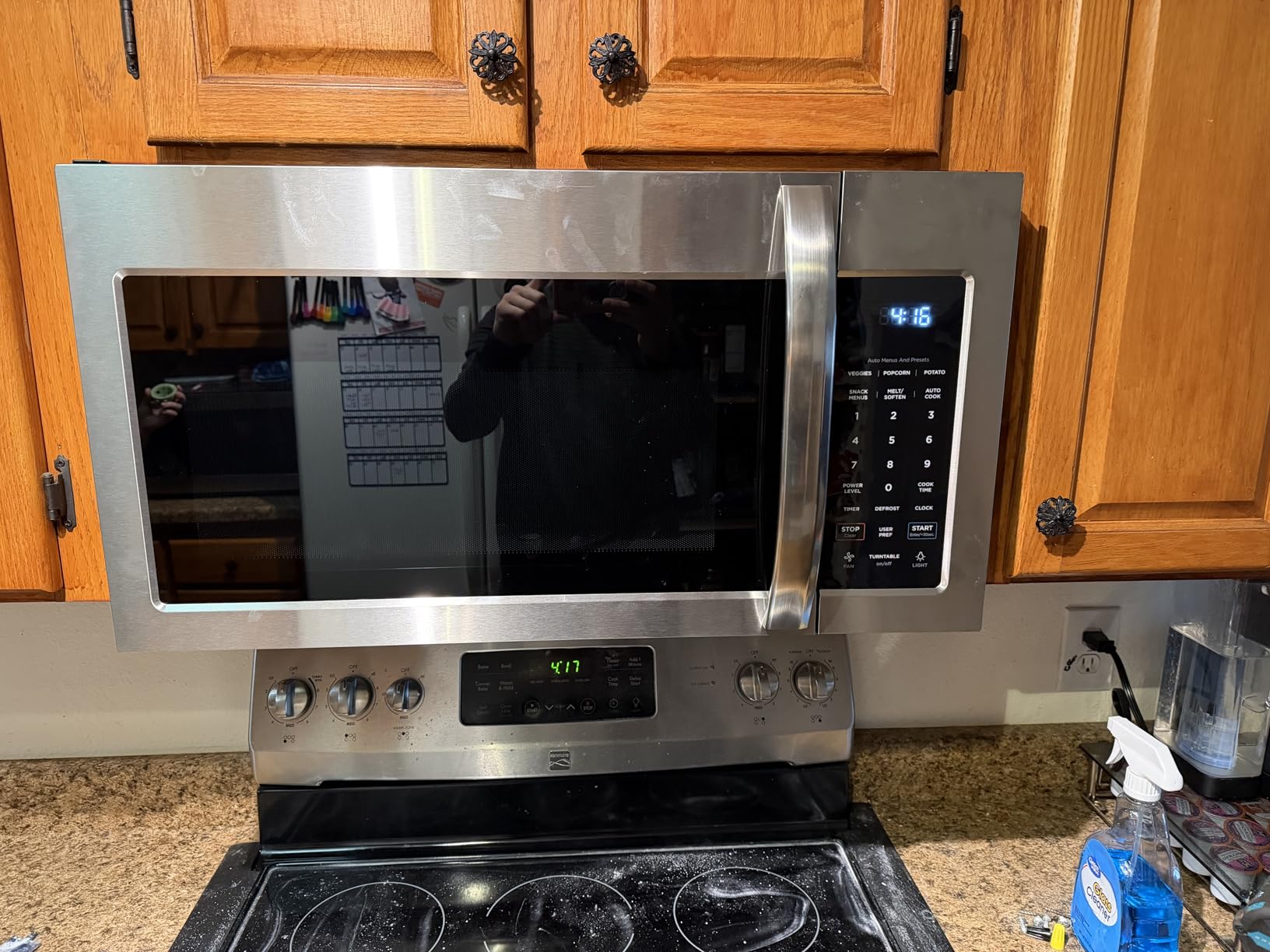 Midea MOR17BSA-SS 1.7 Cu.ft. Over The Range Microwave Oven with Smart Touch Panel, Auto Cooking Menu, 1000 W, 300 CFM Ventilation, in Stainless Steel customer photo 2