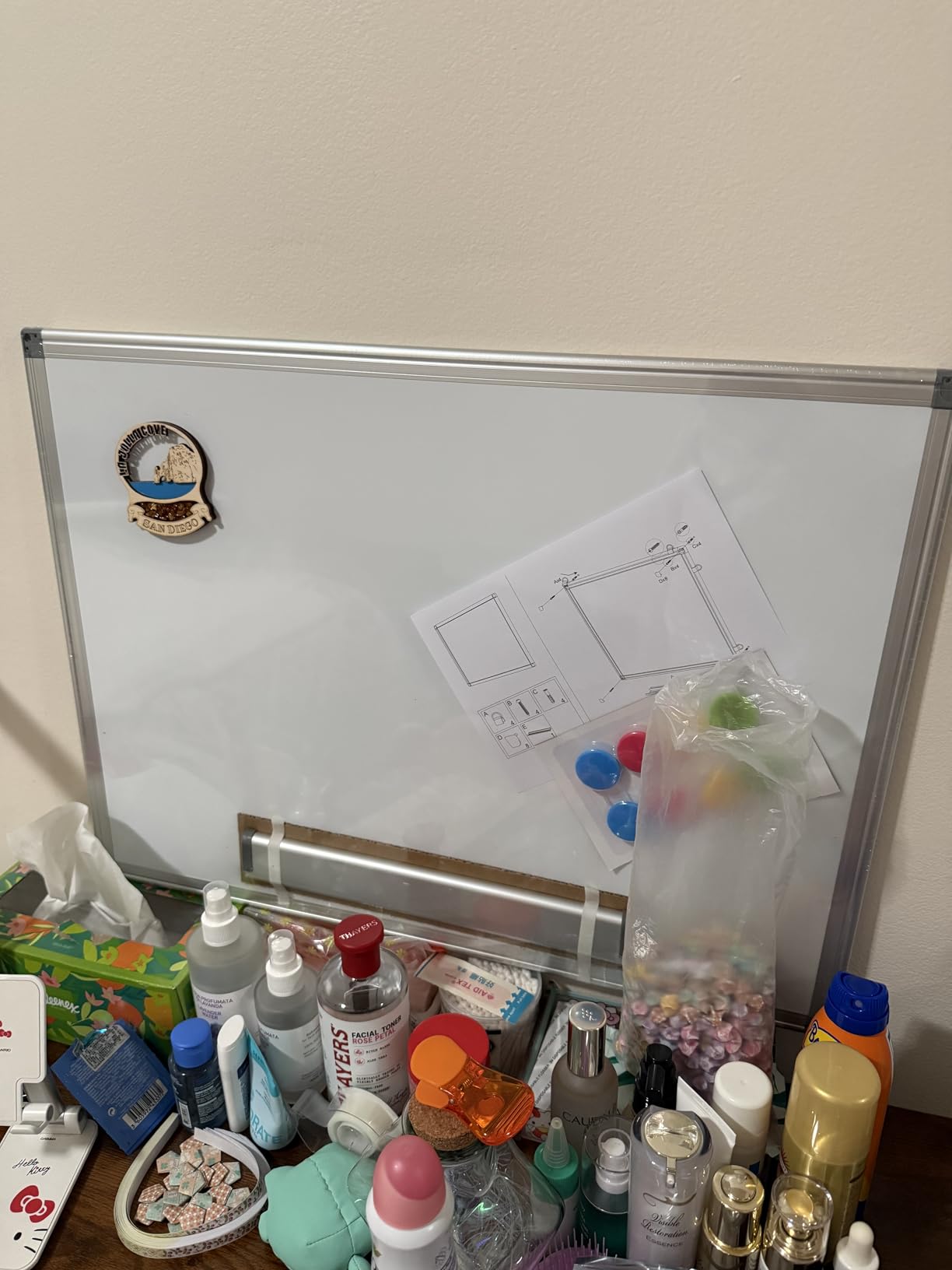 Double-Sided White Board Dry Erase Magnetic Whiteboard Wall 24x18 Silver | Smooth Write & Clean, Durable 11-Layer, Aluminum Frame, Easy Wall Mount & Hanging, Full Kit for Home, Office, School customer photo 1
