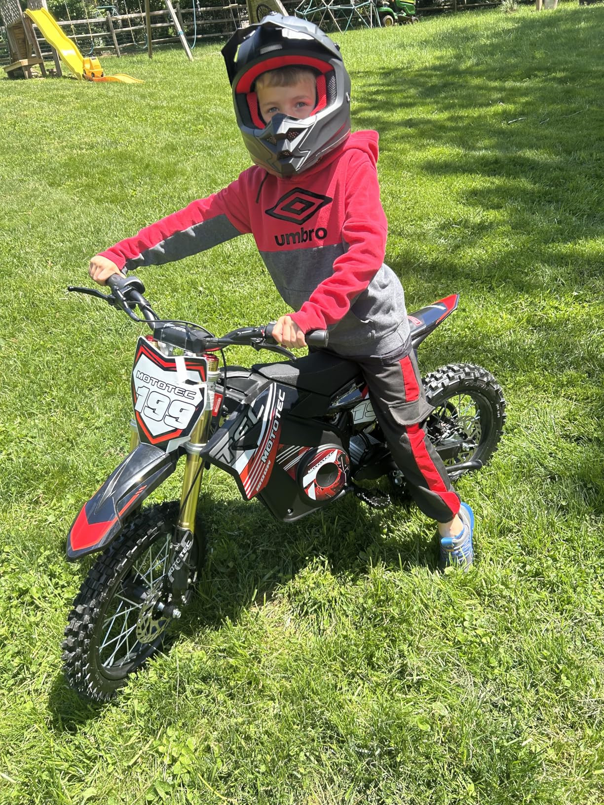 ILM Youth ATV Helmet Kids Dirt Bike Motocross BMX Off Road Motorbike Go Kart Casco DOT ECE Model Z705 (Matte Black, M) customer photo 1