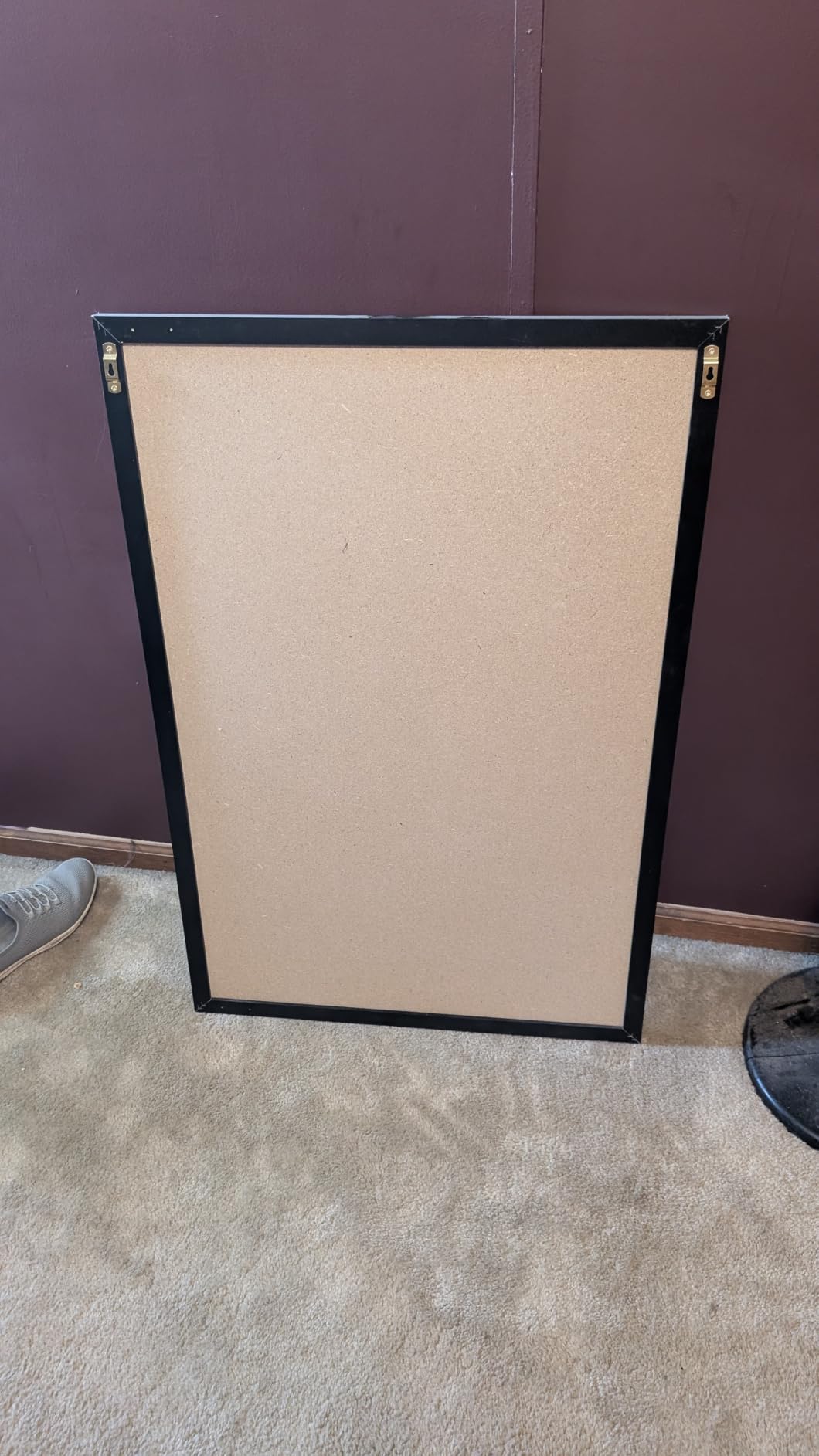 VEVOR 24 x 36 Cork Board, Large Bulletin Board with Black MDF Frame, Wall Mounted Pin Board for Office, School and Home Decor, Hanging Message Board for Pictures and Notes, 10 Push Pins Included customer photo 2