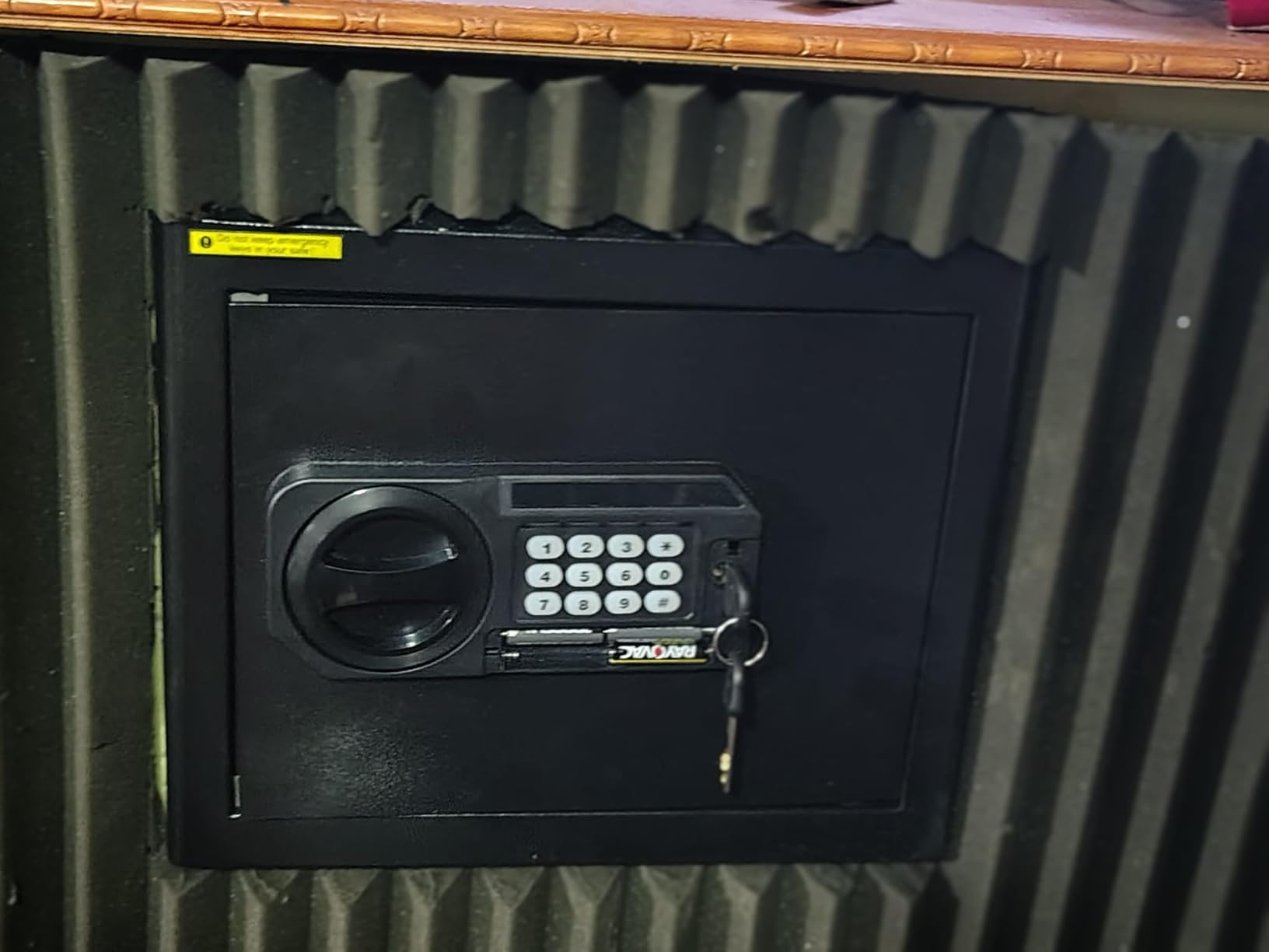 1.8 Cub Fire Proof Safe for Home Documents, Anti-Theft Digital Security Box with Electronic Keypad Lock and Spare Key, Small Safes for Home Use Fire and Water proof for Money Jewelry Valuables customer photo 1