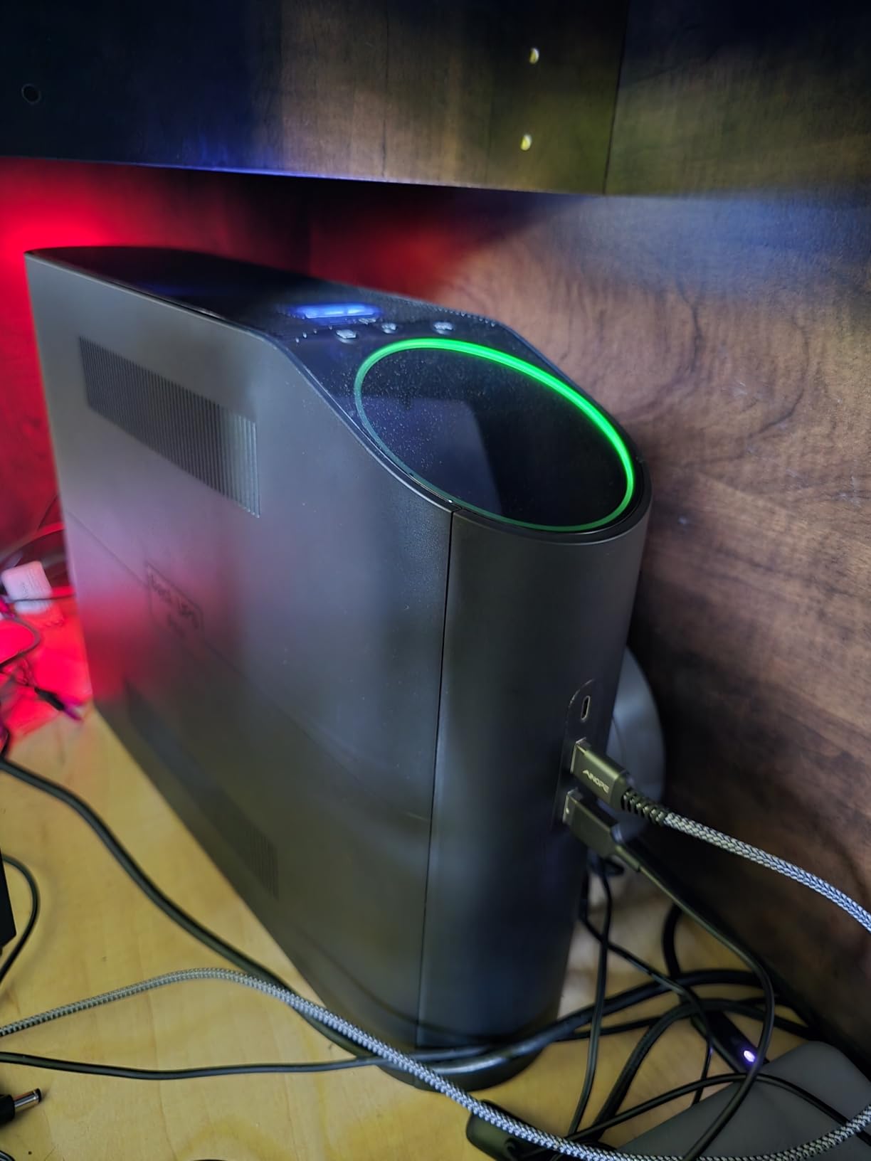 APC 1500VA/900W Back-UPS Pro Pure Sinewave UPS for Gaming PC, Xbox Series X | Back-UPS Pro Gaming UPS. Pure sine wave UPS for PS5, Xbox & gaming PCs - RGB lighting, USB-C Charging, AVR, surge protection customer photo 1