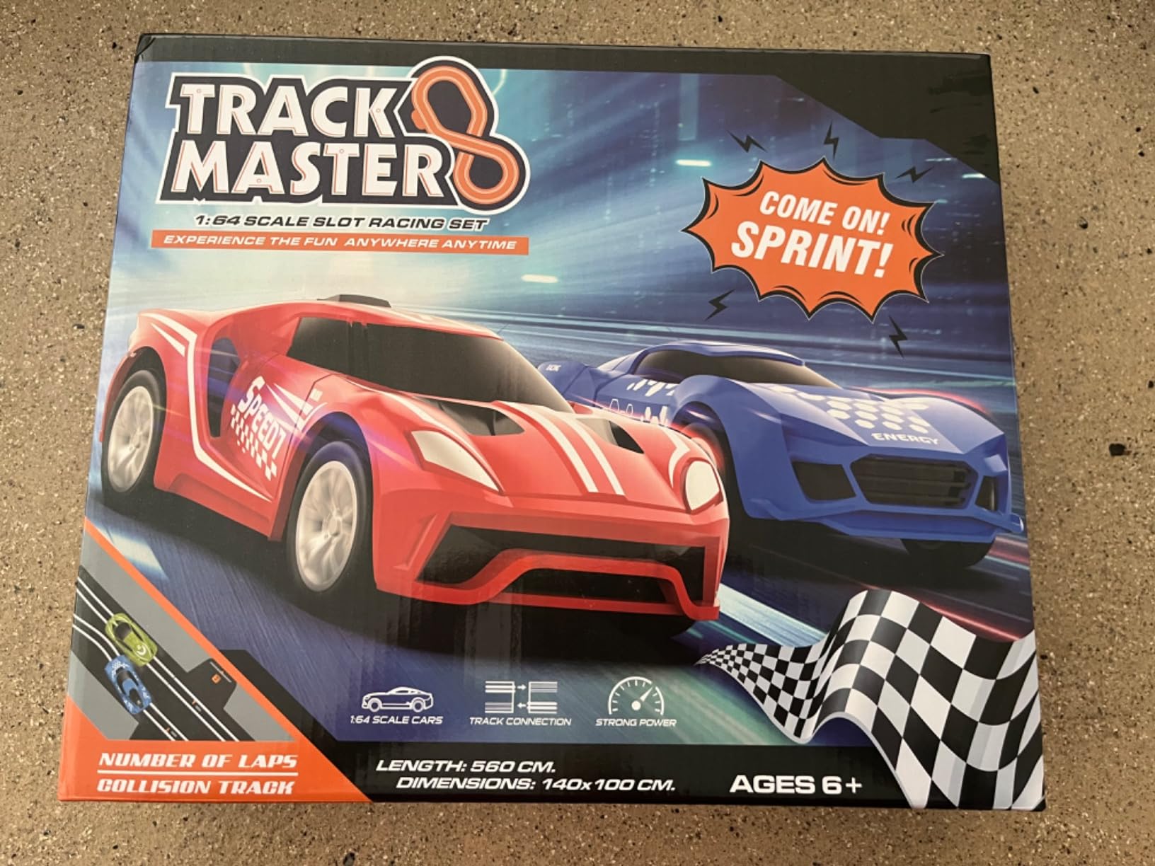 Slot-Car-Race-Track-Sets for Boys Kids, Battery or Electric Race Car Track with 4 High-Speed Slot Cars, Dual Racing Game 2 Hand Controllers Circular Overpass Track, Toys Gifts for 6-8 8-12 Boys Girls customer photo 2